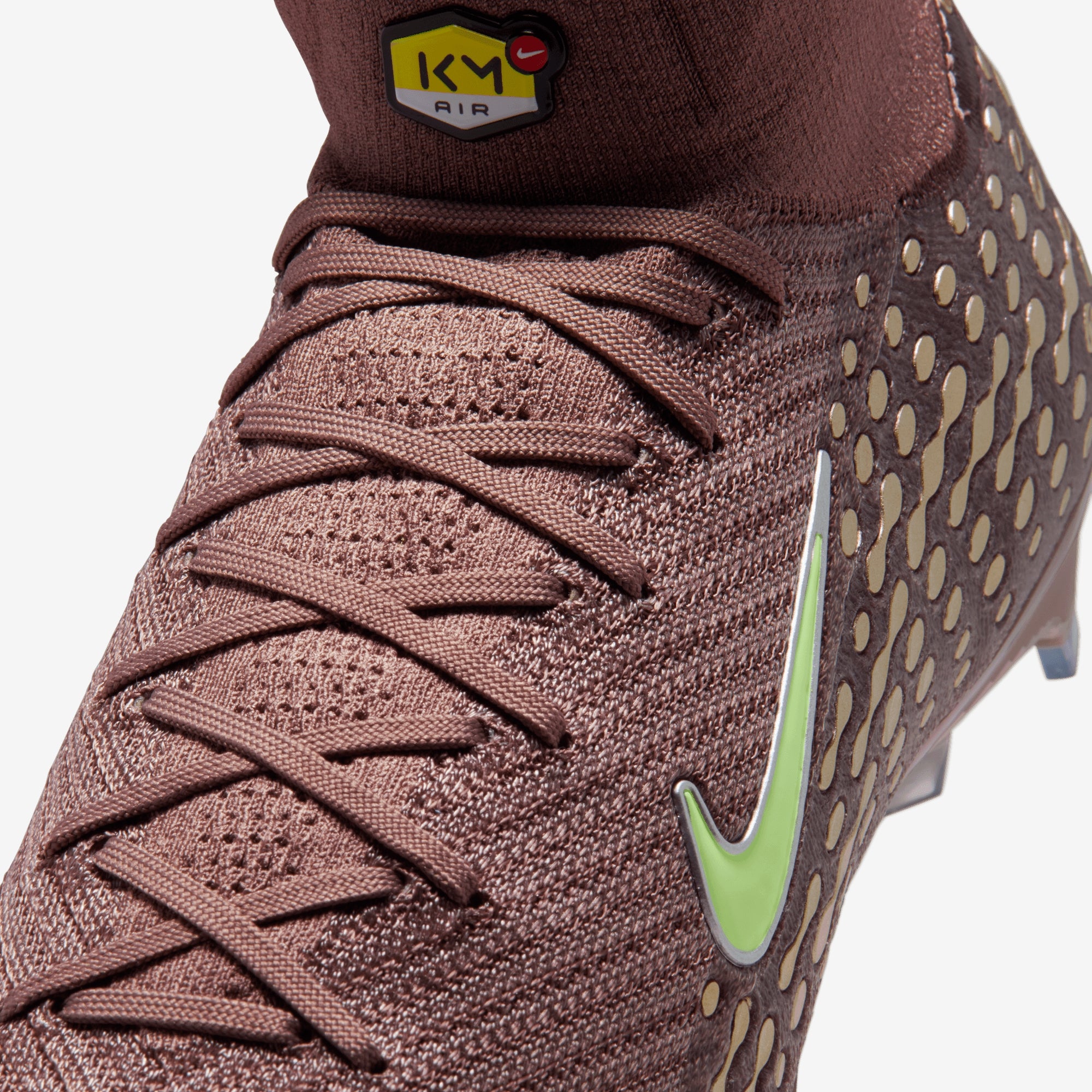 Nike Mercurial Superfly 10 Elite Kylian Mbappé Firm-Ground High-Top Soccer Cleats - Plum Eclipse/Metallic Silver