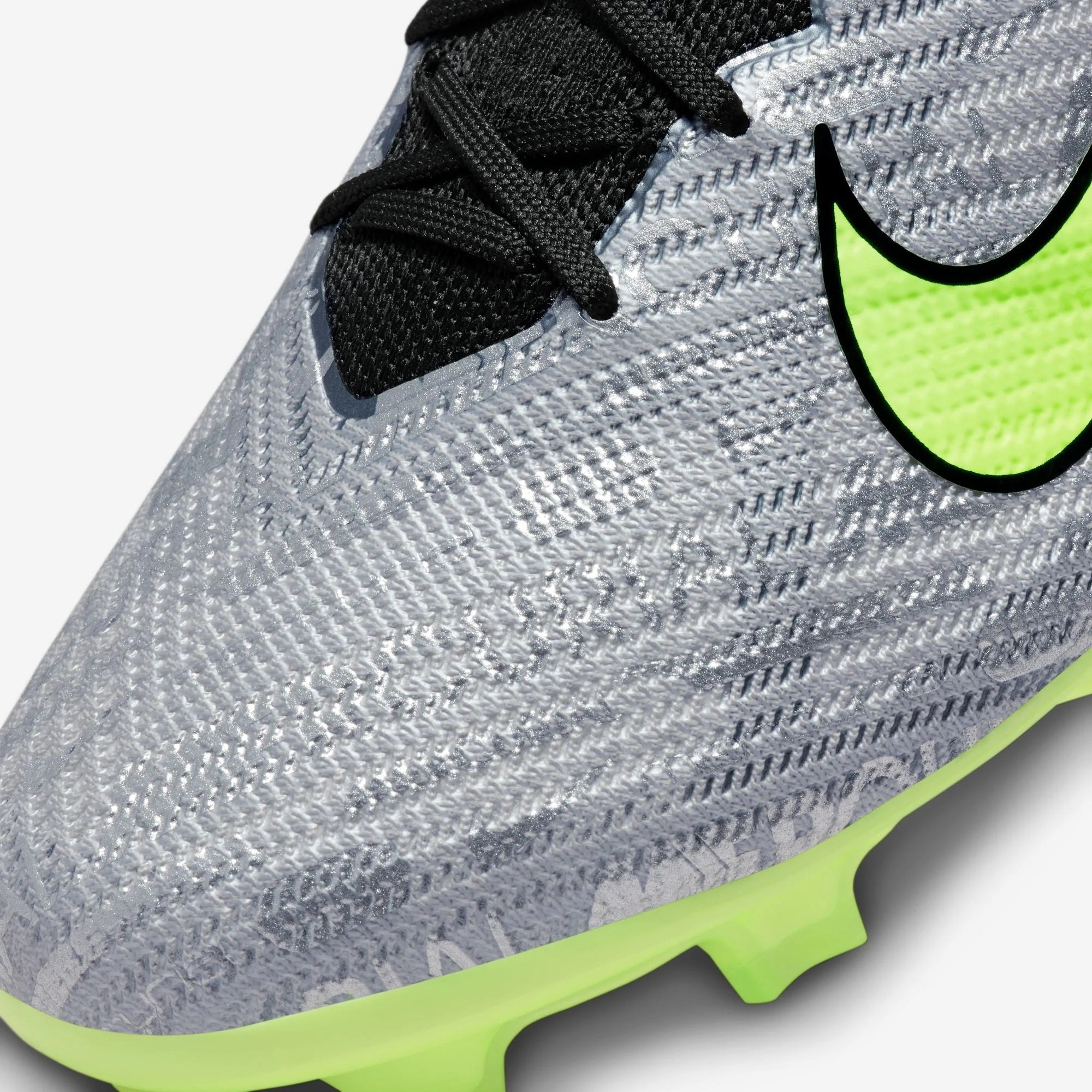 Nike Mercurial Vapor 15 Elite XXV FG Low-Top Soccer Cleats - Metallic Silver/Volt/Black