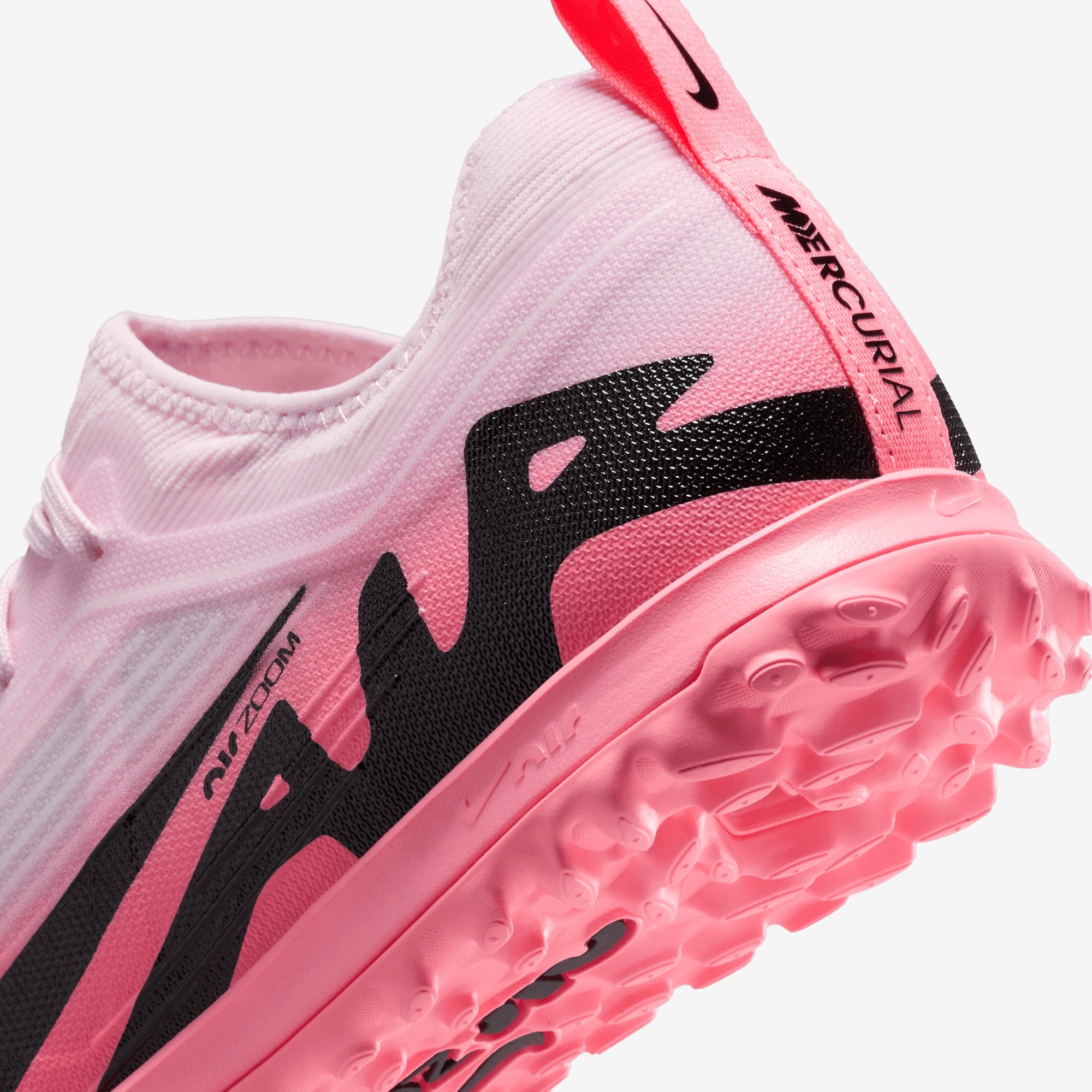 Nike Mercurial Vapor 15 Pro TF Low-Top Soccer Shoes - Pink Foam/Black