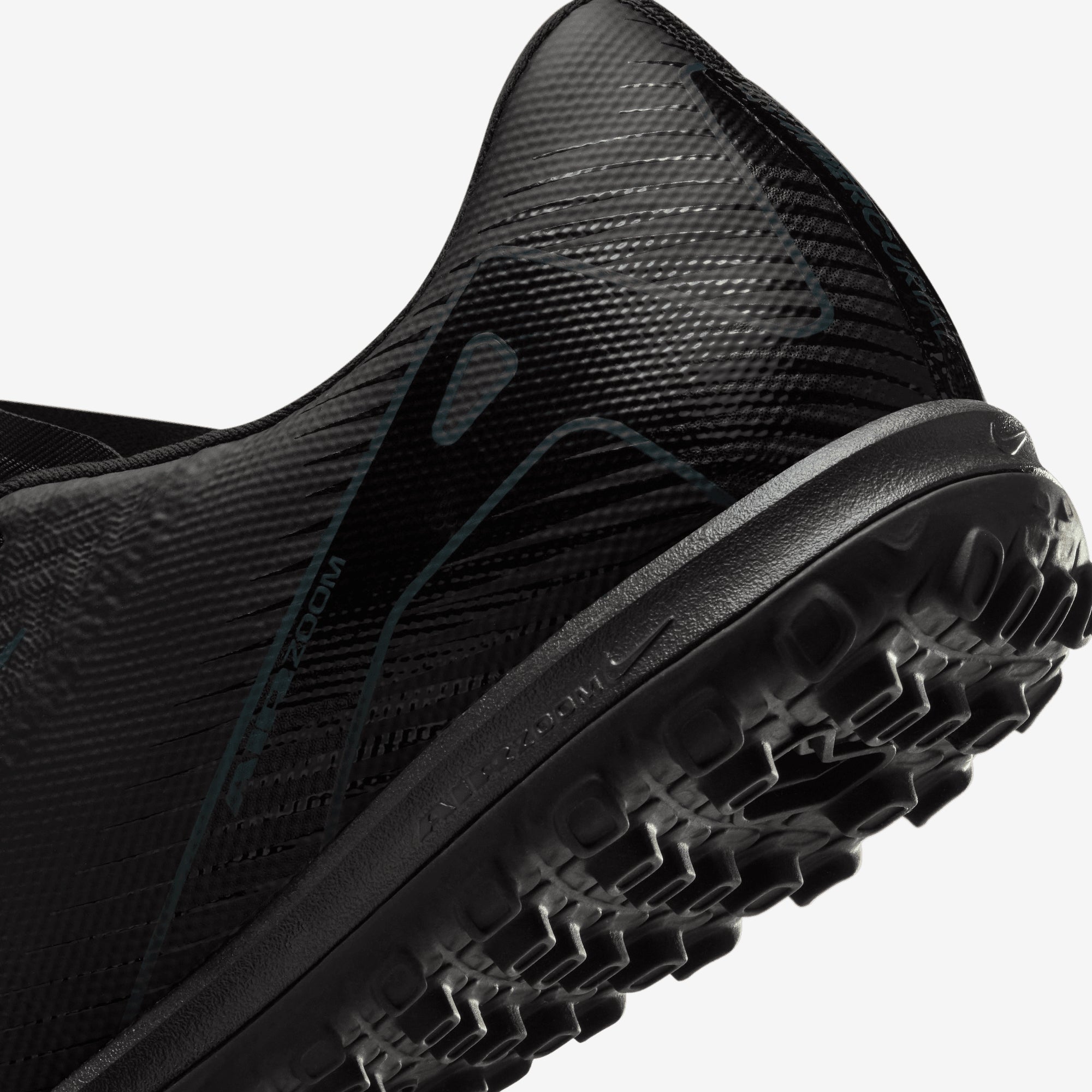 Nike Mercurial Vapor 16 Academy TF Low-Top Soccer Shoes - Black/Black-Deep Jungle