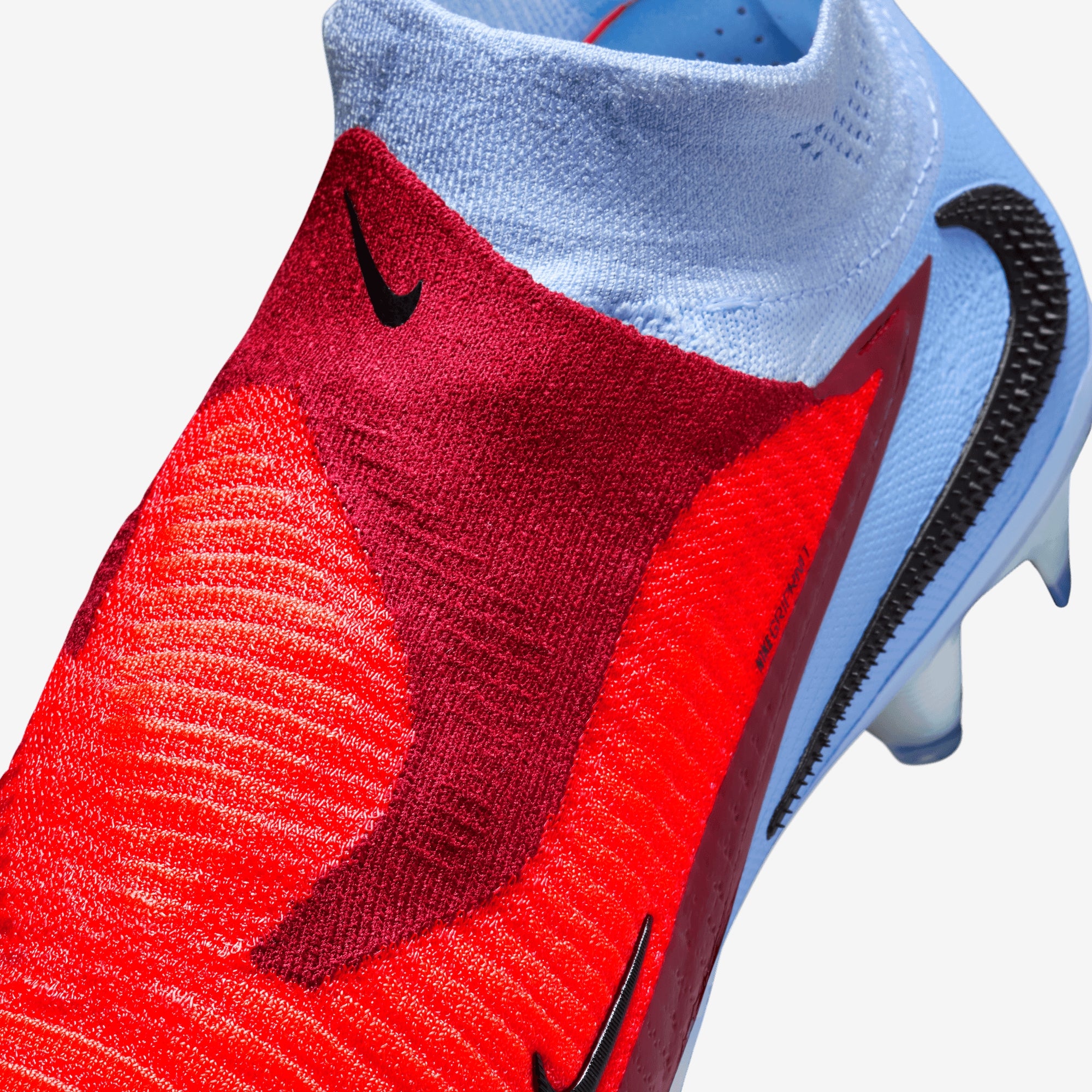Nike Phantom 6 High Elite Firm-Ground Soccer Cleats - Royal Tint/Bright Crimson-Black