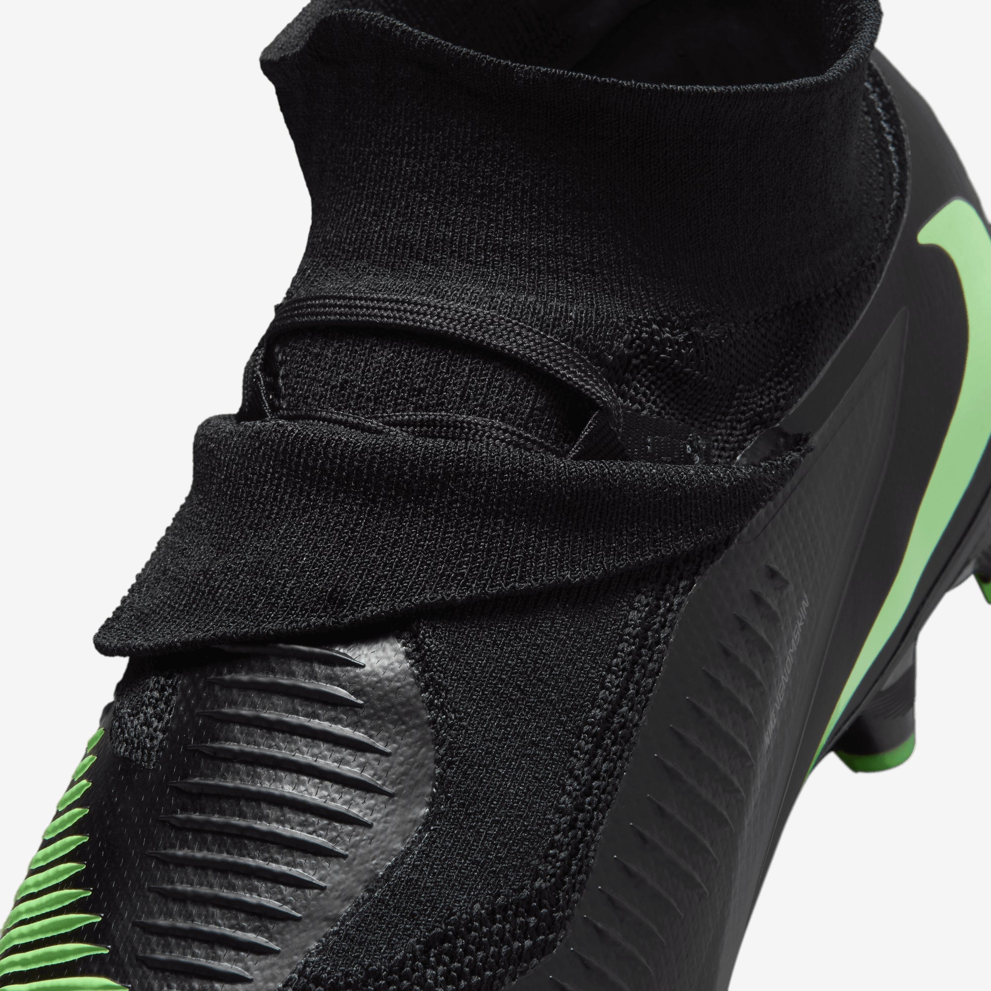 Nike Phantom 6 High Pro Firm-Ground Soccer Cleats - Black/Illusion Green-Black