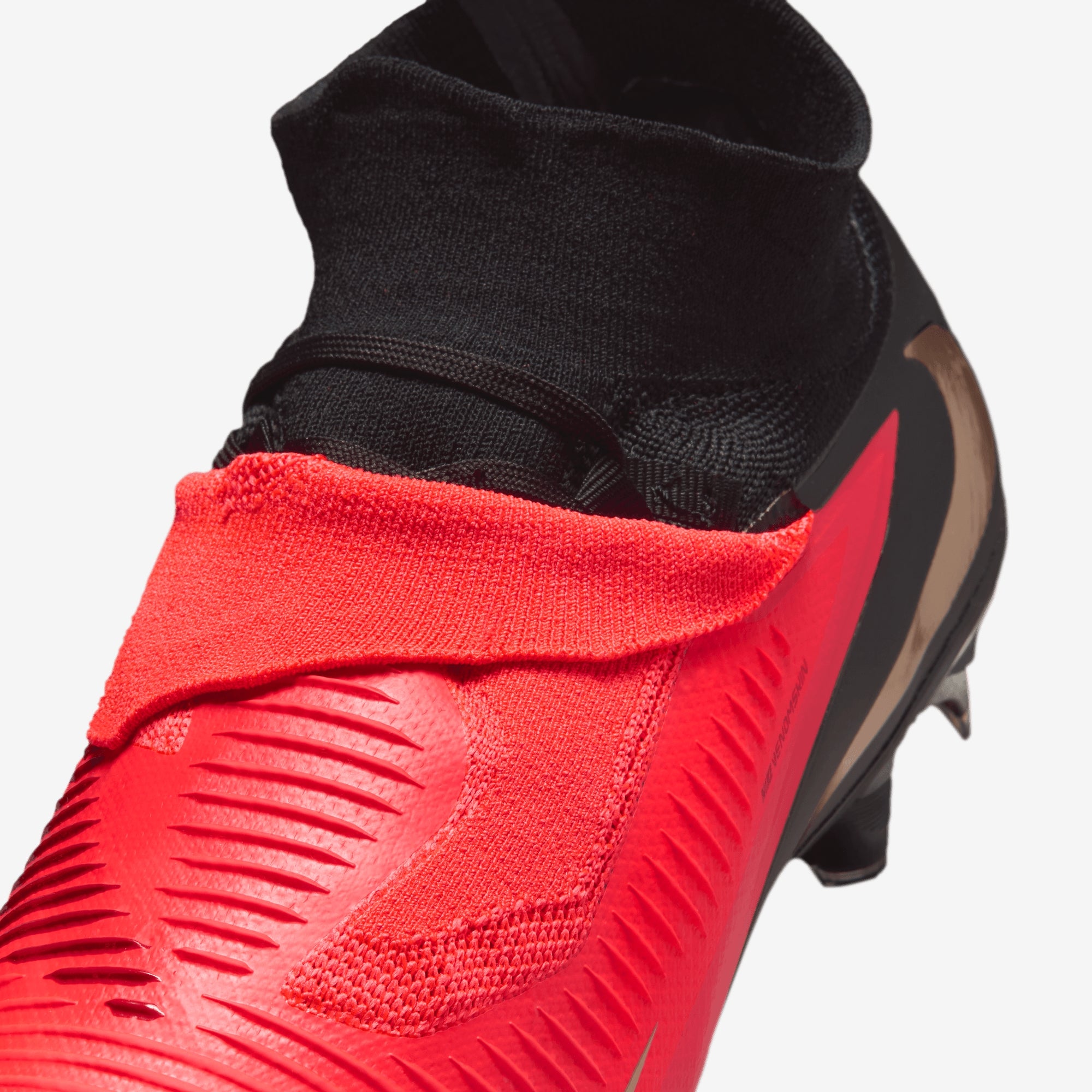 Nike Phantom 6 High Pro Firm-Ground Soccer Cleats - Bright Crimson/Blur-Black