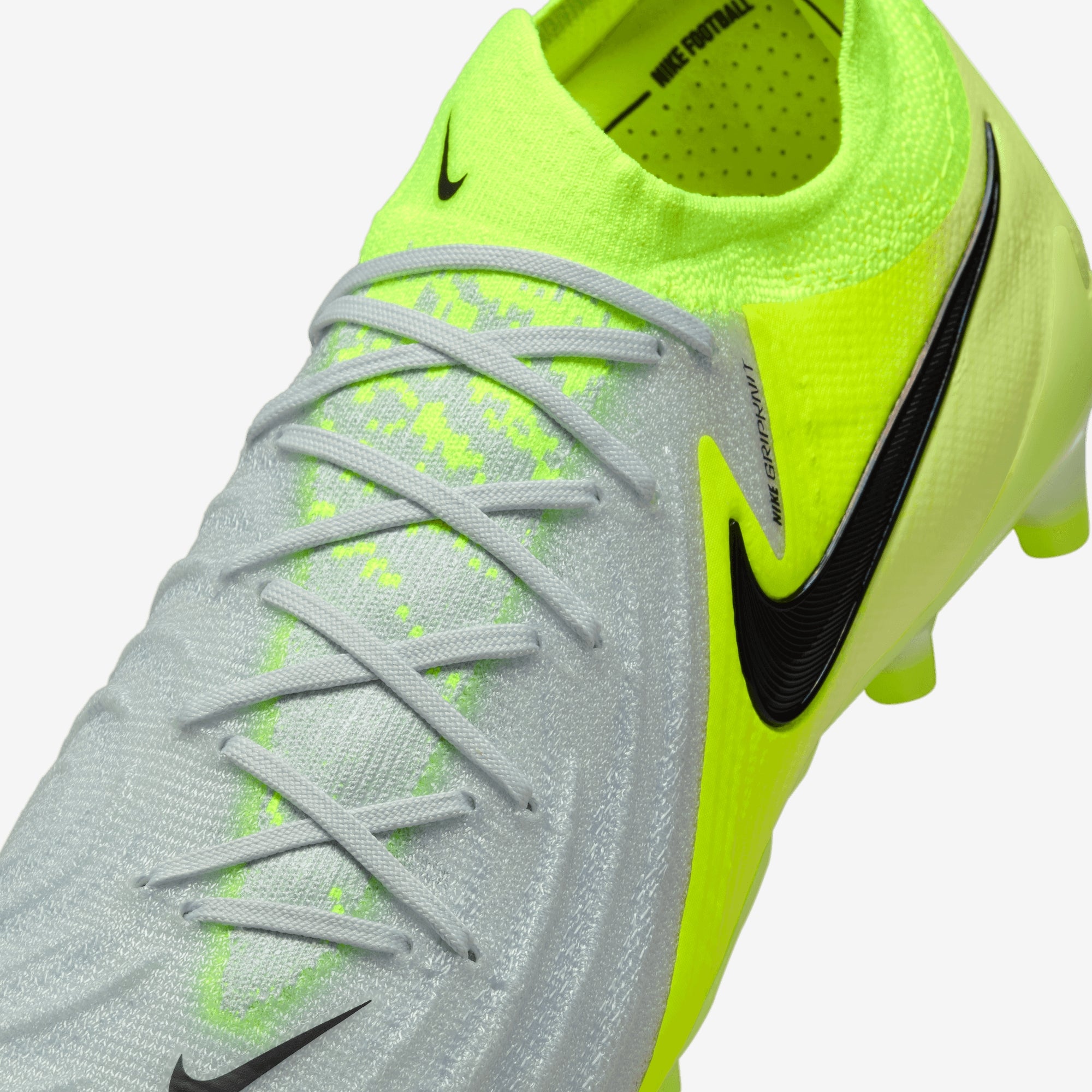 Nike Phantom GX 2 Elite AG Low-Top Soccer Cleats - Metallic Silver/Black-Volt