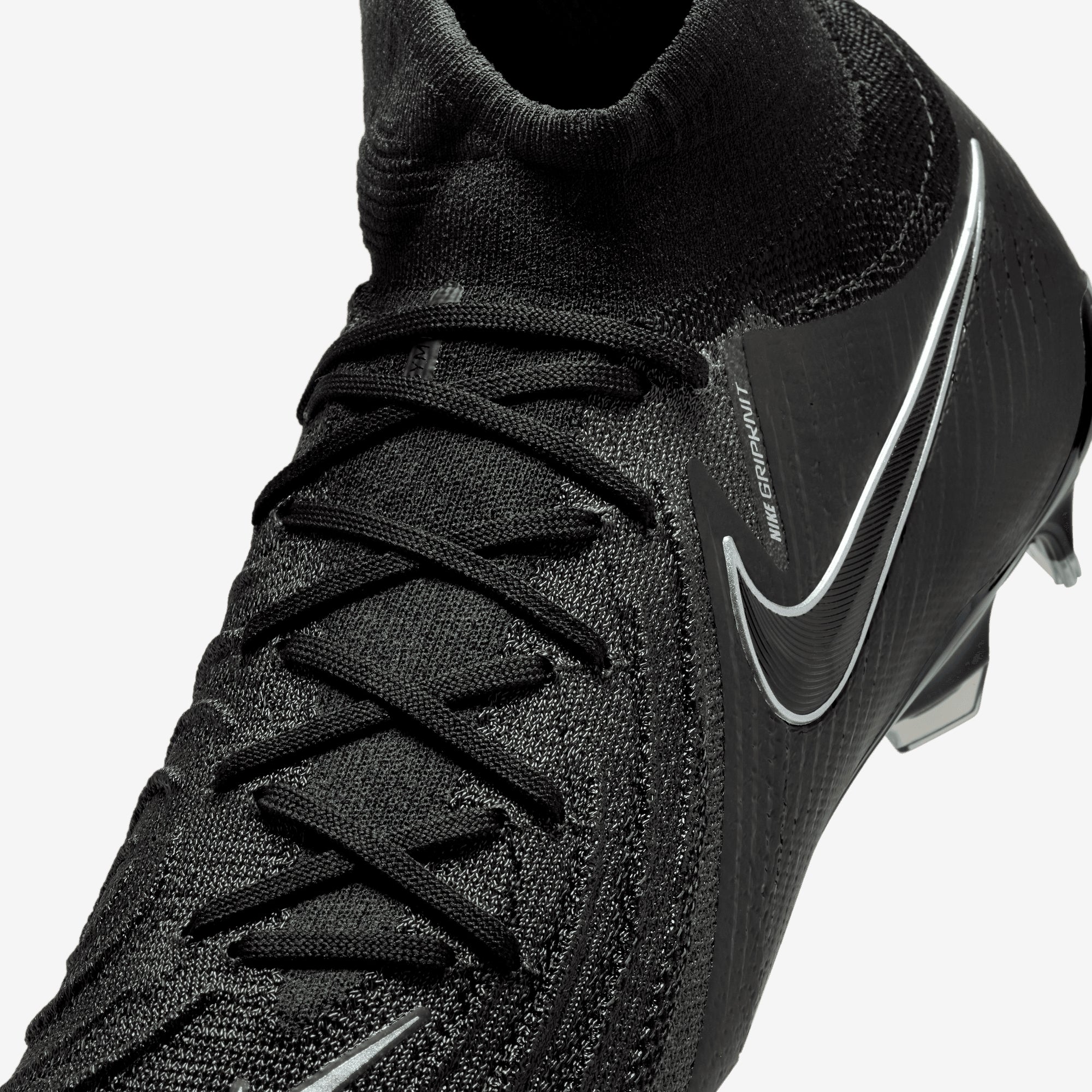 Nike Phantom Luna 2 Elite FG High-Top Soccer Cleats - Black/Black