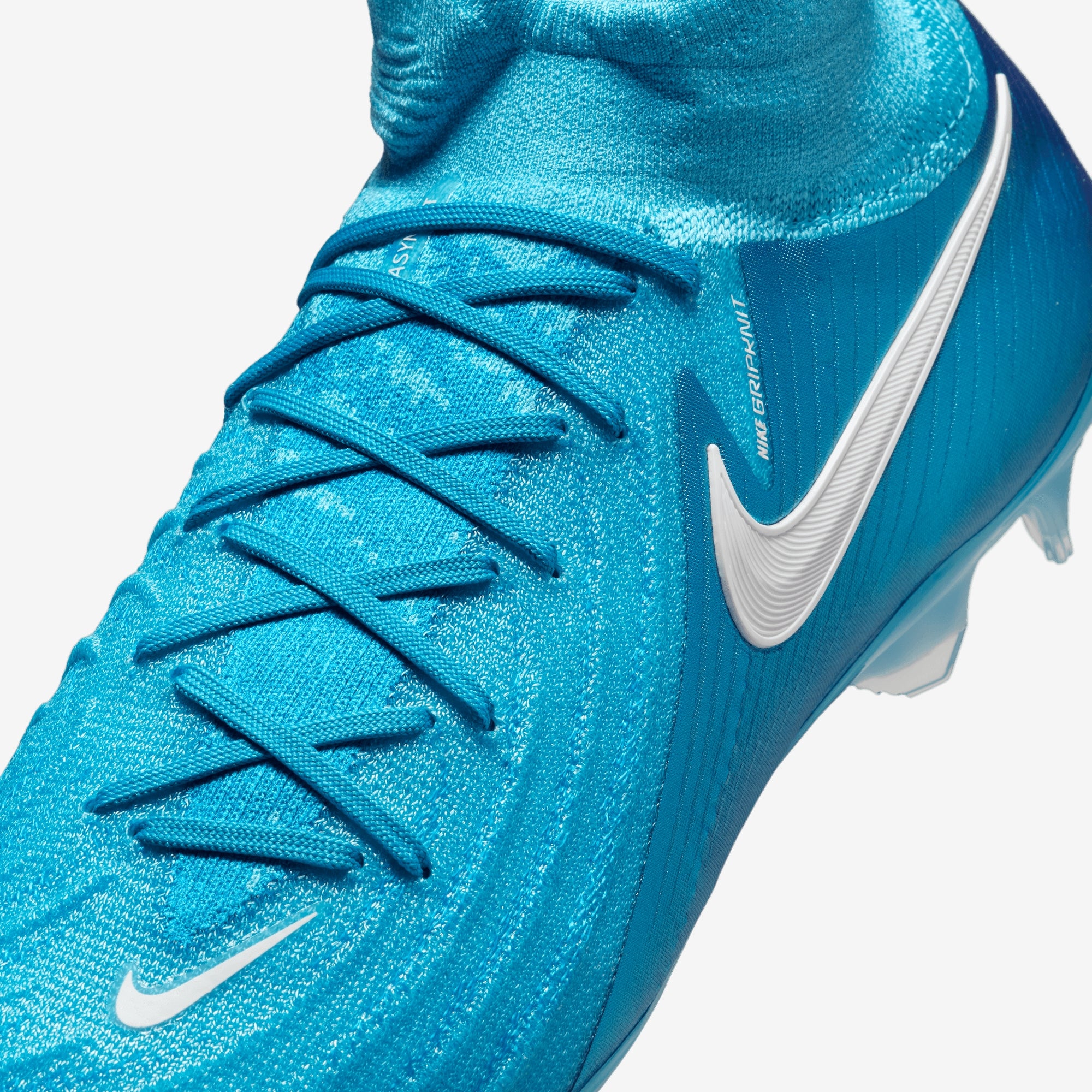 Nike Phantom Luna 2 Elite FG High-Top Soccer Cleats - Blue Fury/White