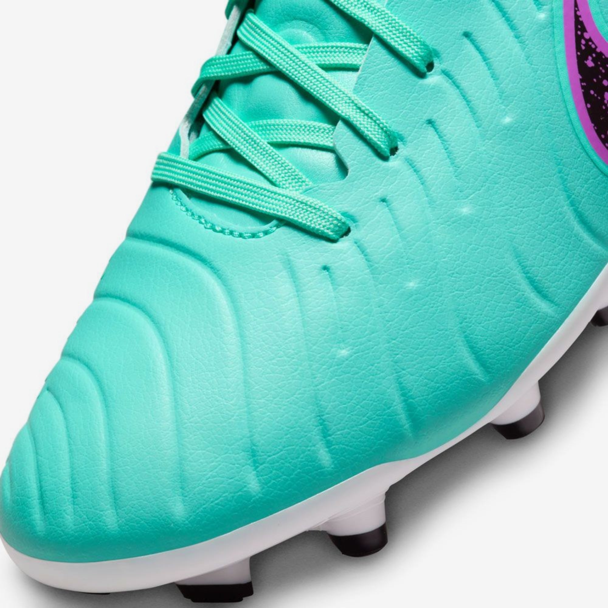 Nike Tiempo Legend 10 Academy MG Low-Top Soccer Cleats - Hyper Turquoise/Black/Fuchsia Dream