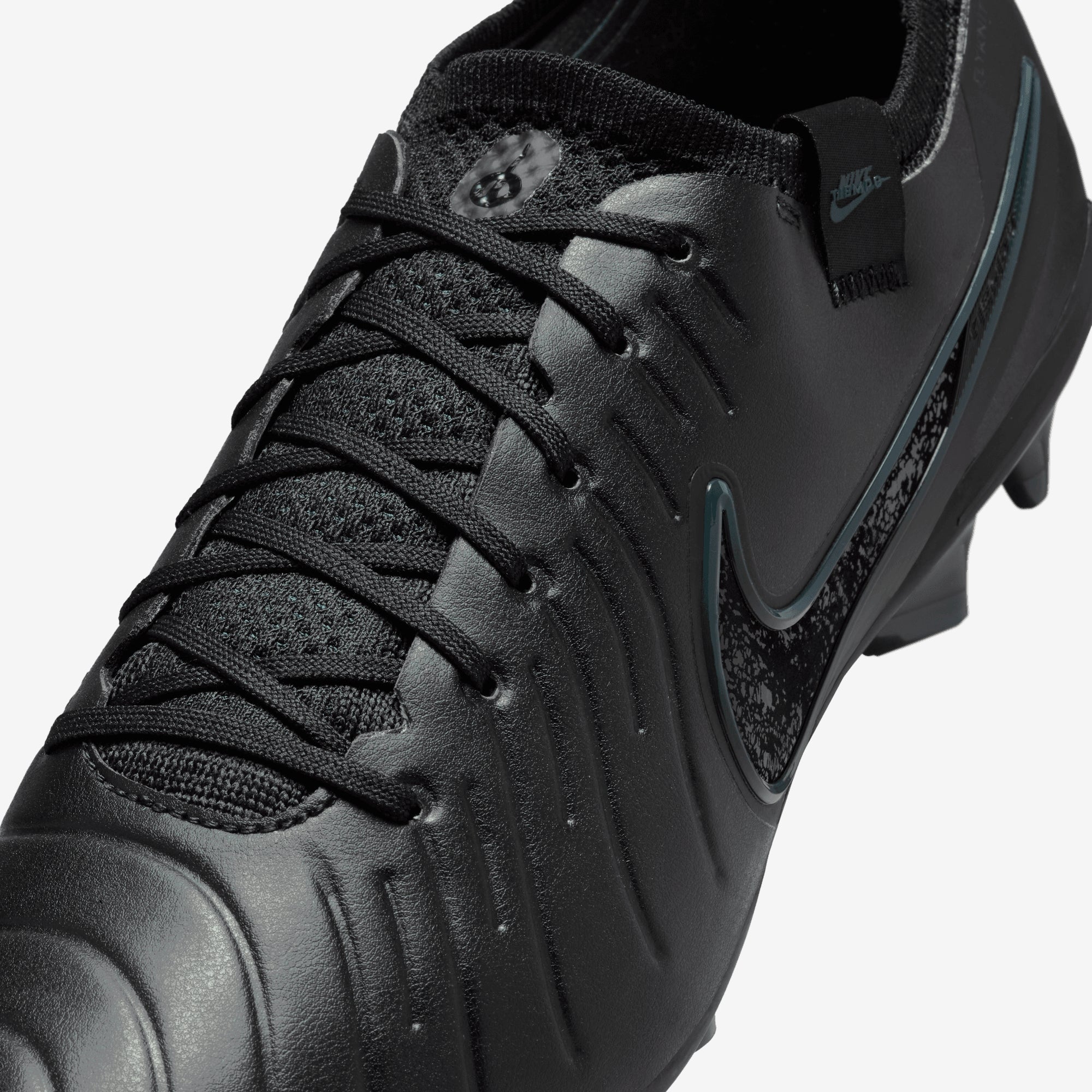 Nike Tiempo Legend 10 Elite FG Low-Top Soccer Cleats - Black/Black-Deep Jungle