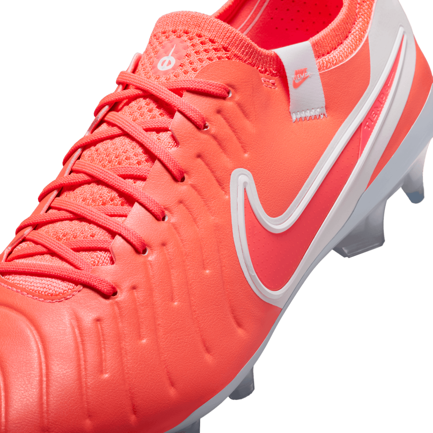 Nike Tiempo Legend 10 Elite FG Low-Top Soccer Cleats - Hot Lava/White