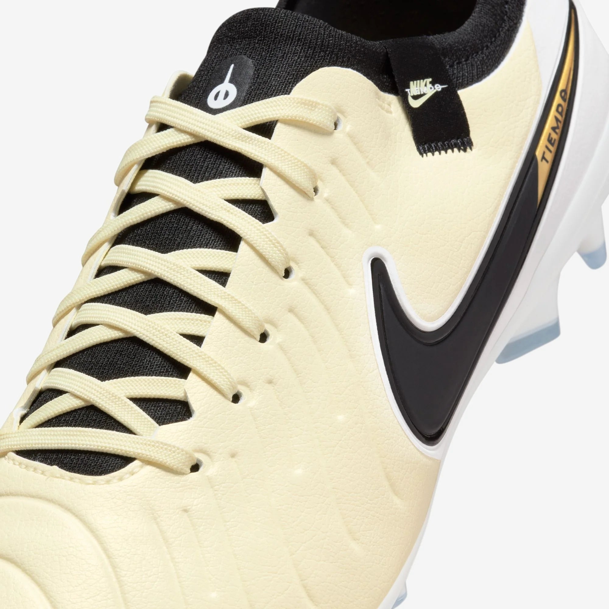 Nike Tiempo Legend 10 Pro FG Low-Top Soccer Cleats - Lemonade/Black/Metallic Gold Coin