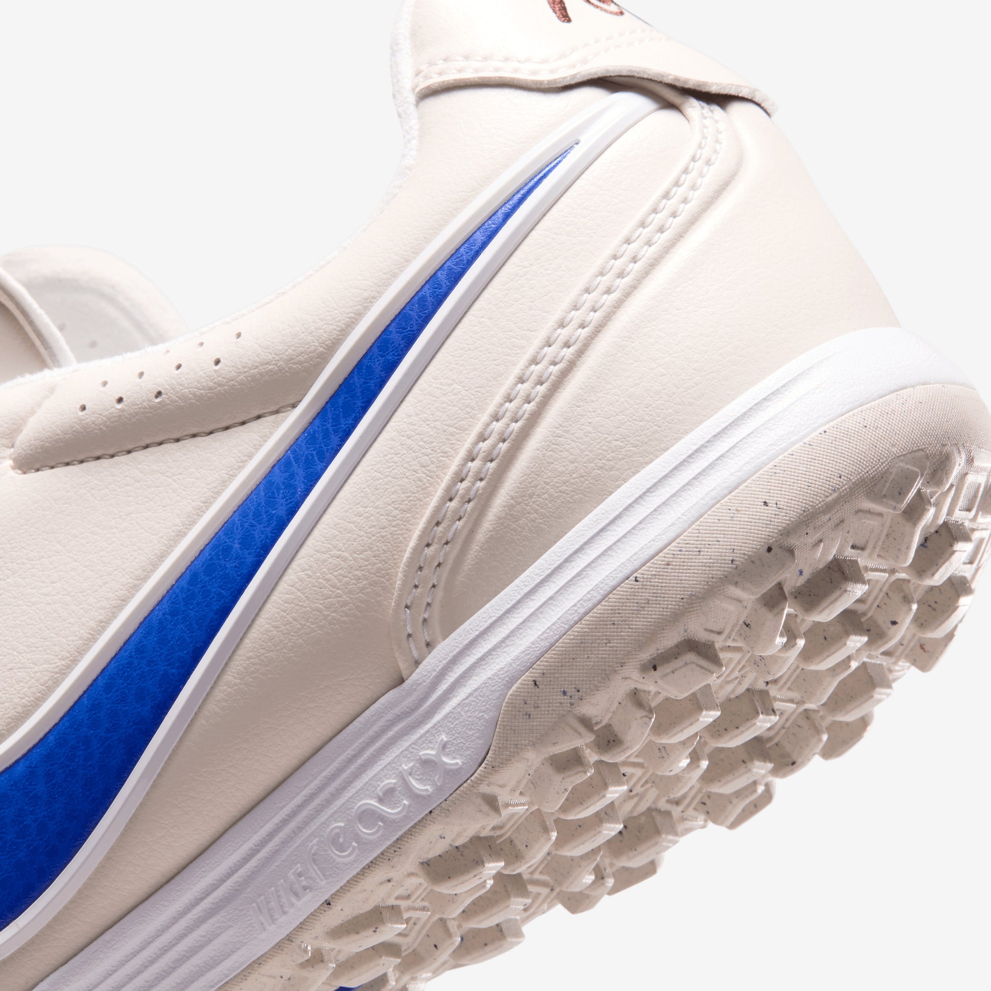 Nike Tiempo Ligera Pro Turf Low-Top Soccer Shoes - Chalk/Racer Blue-White