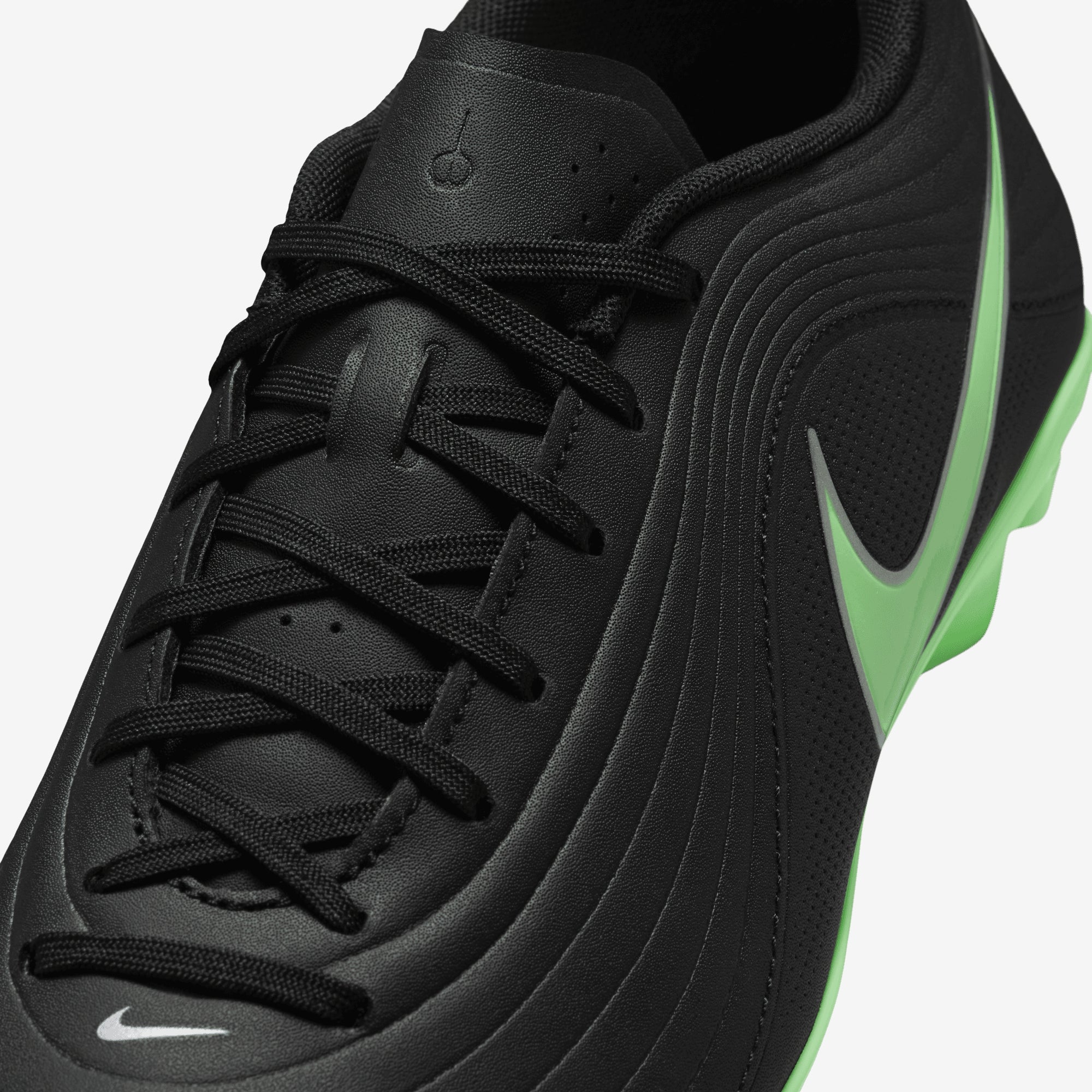 Nike Tiempo Maestro Club Multi-Ground Low-Top Soccer Cleats - Black/Illusion Green-Black
