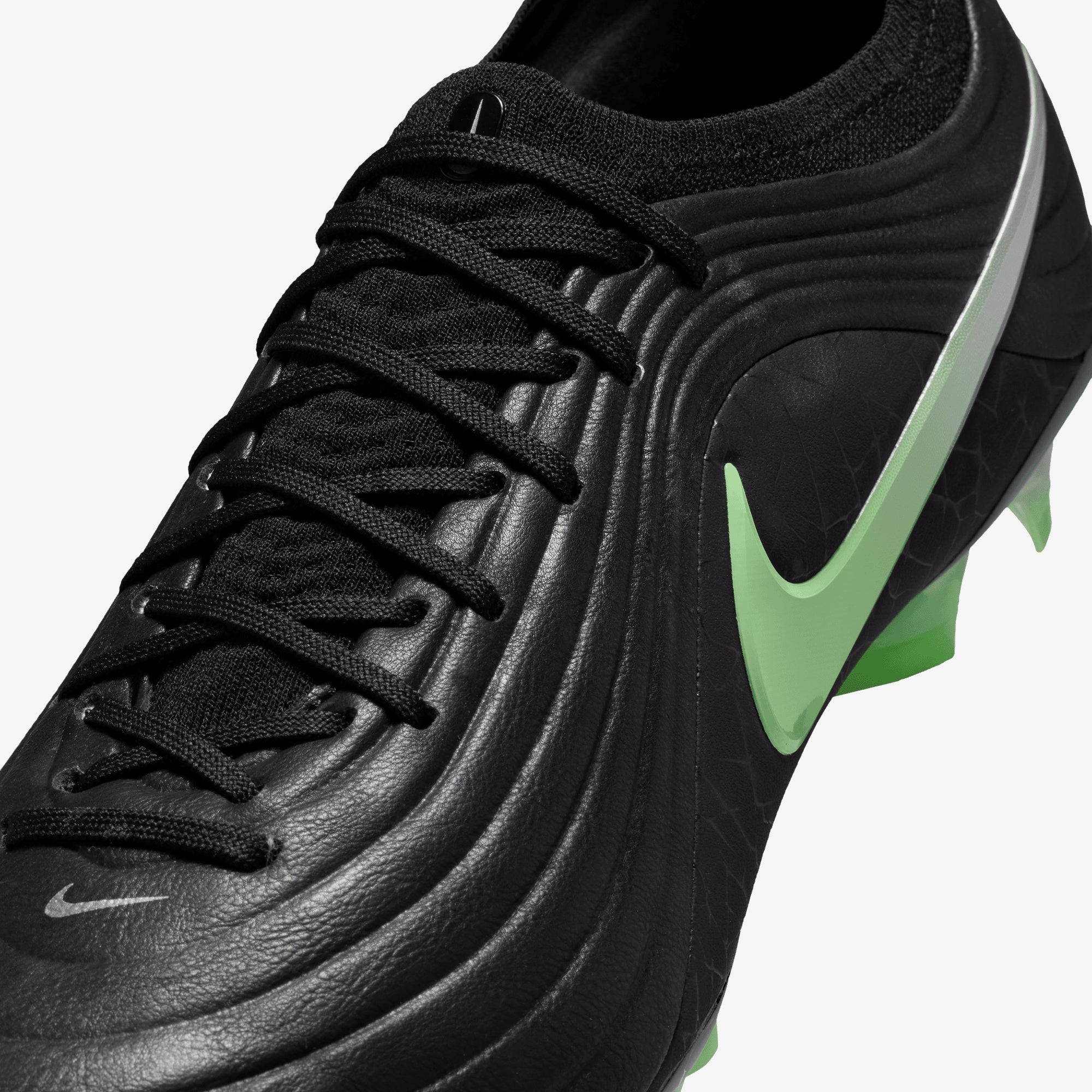 Nike Tiempo Maestro Elite Firm-Ground Low-Top Soccer Cleats - Black/Illusion Green-Black