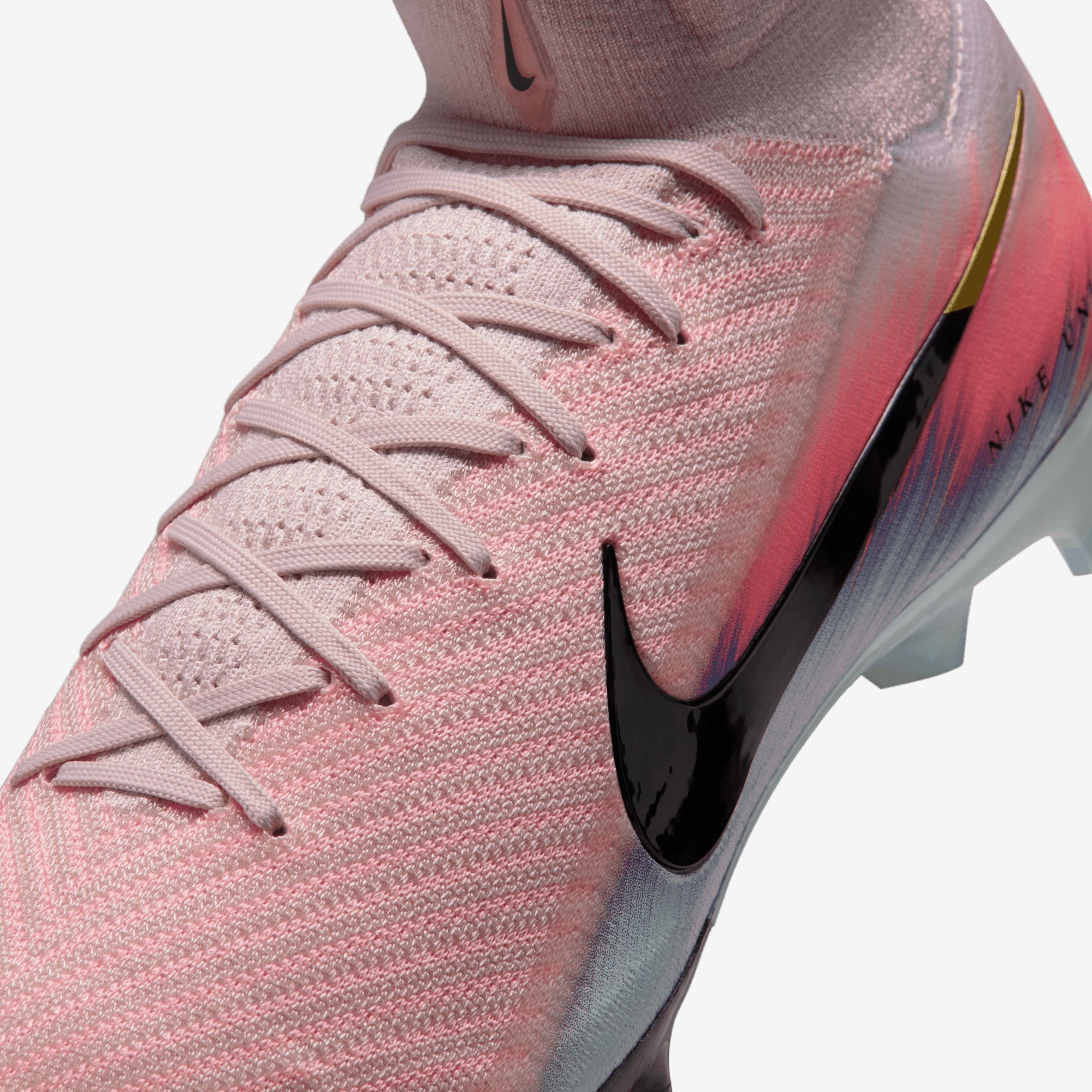 Nike United Mercurial Superfly 10 Elite Firm-Ground High-Top Soccer Cleats - Silt Red/Racer Blue