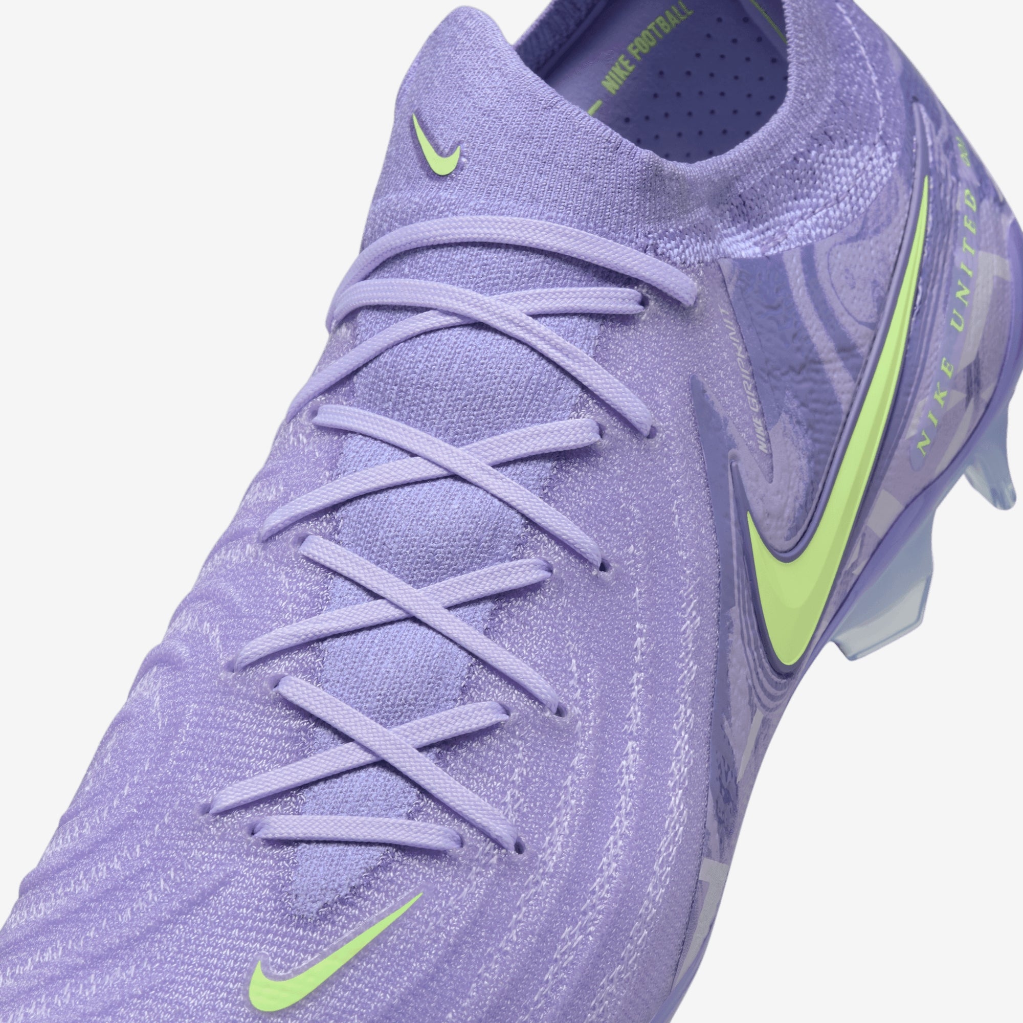 Nike United Phantom GX 2 Elite FG Low-Top Soccer Cleats - Purple Agate/Barely Volt