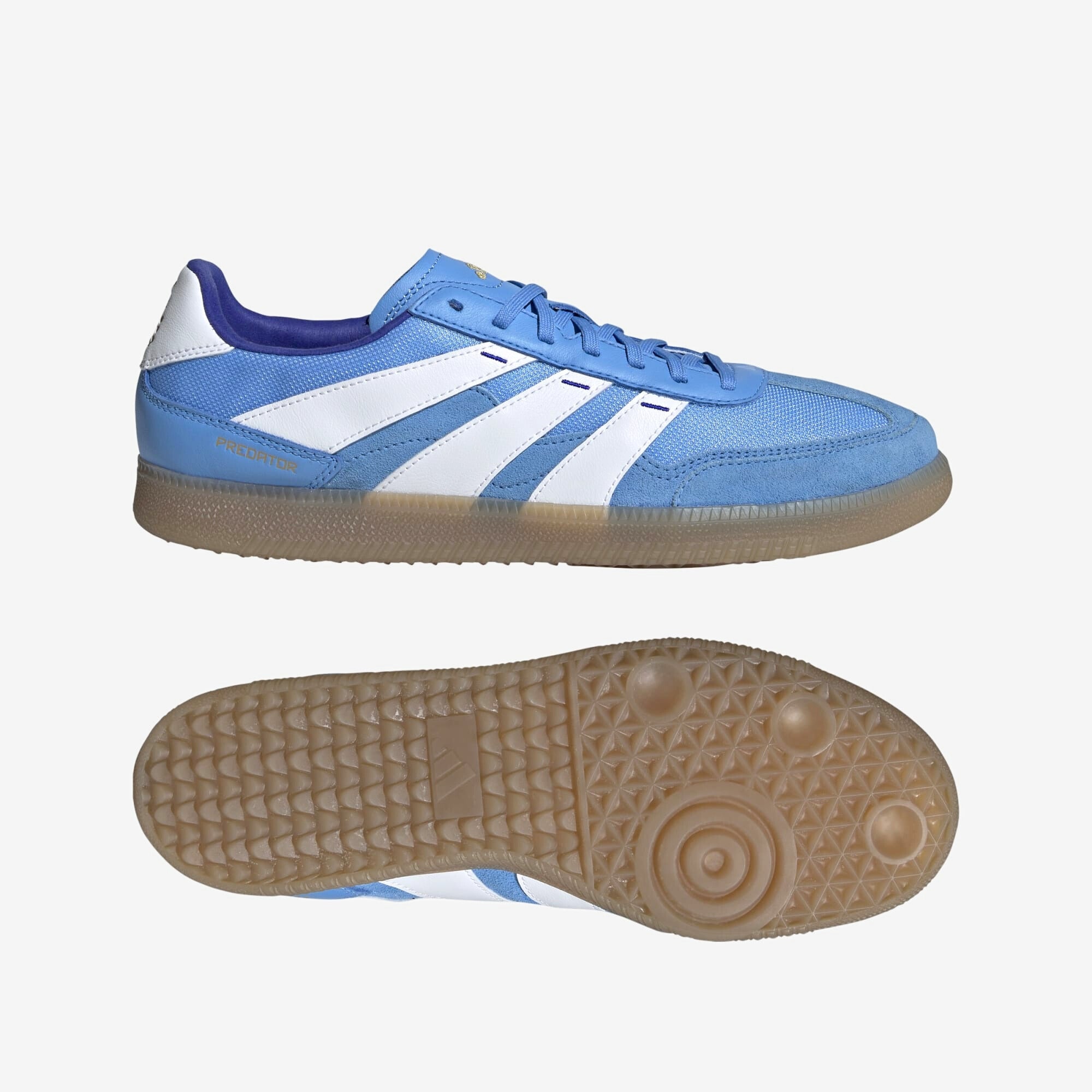 adidas Argentina (AFA) Predator Freestyle IC Low-Top Soccer Shoes - Blue Burst / White / Lucid Blue