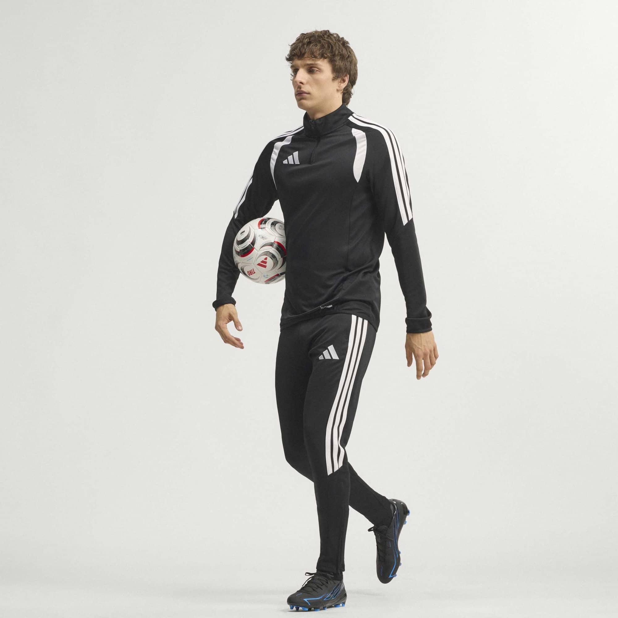 adidas F50 Hyperfast League Firm-Ground Low-Top Soccer Cleats - Core Black / Core Black / Lucid Ray Blue