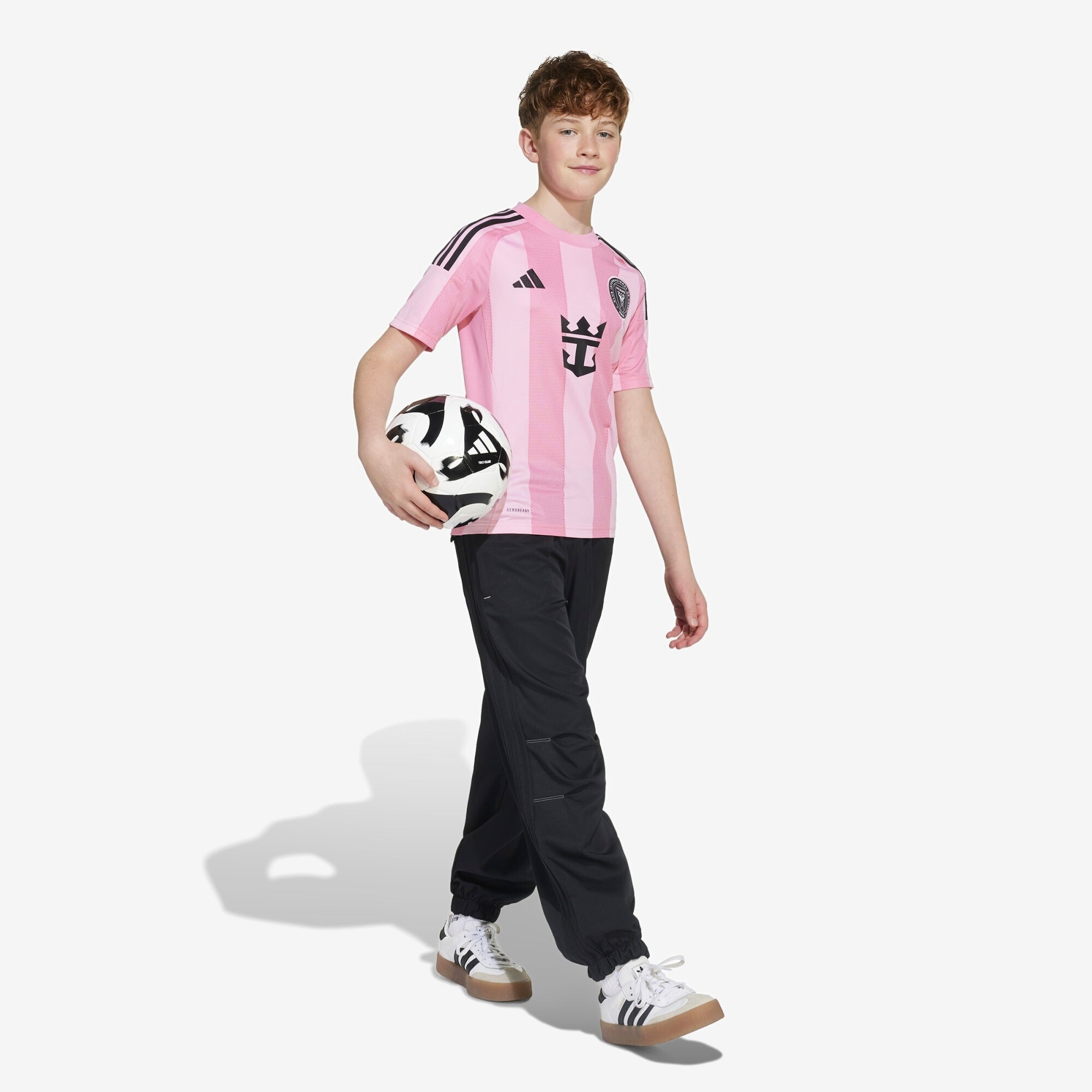 adidas Inter Miami CF 2025/26 Stadium Home Big Kids' AEROREADY Soccer Replica Jersey - Easy Pink