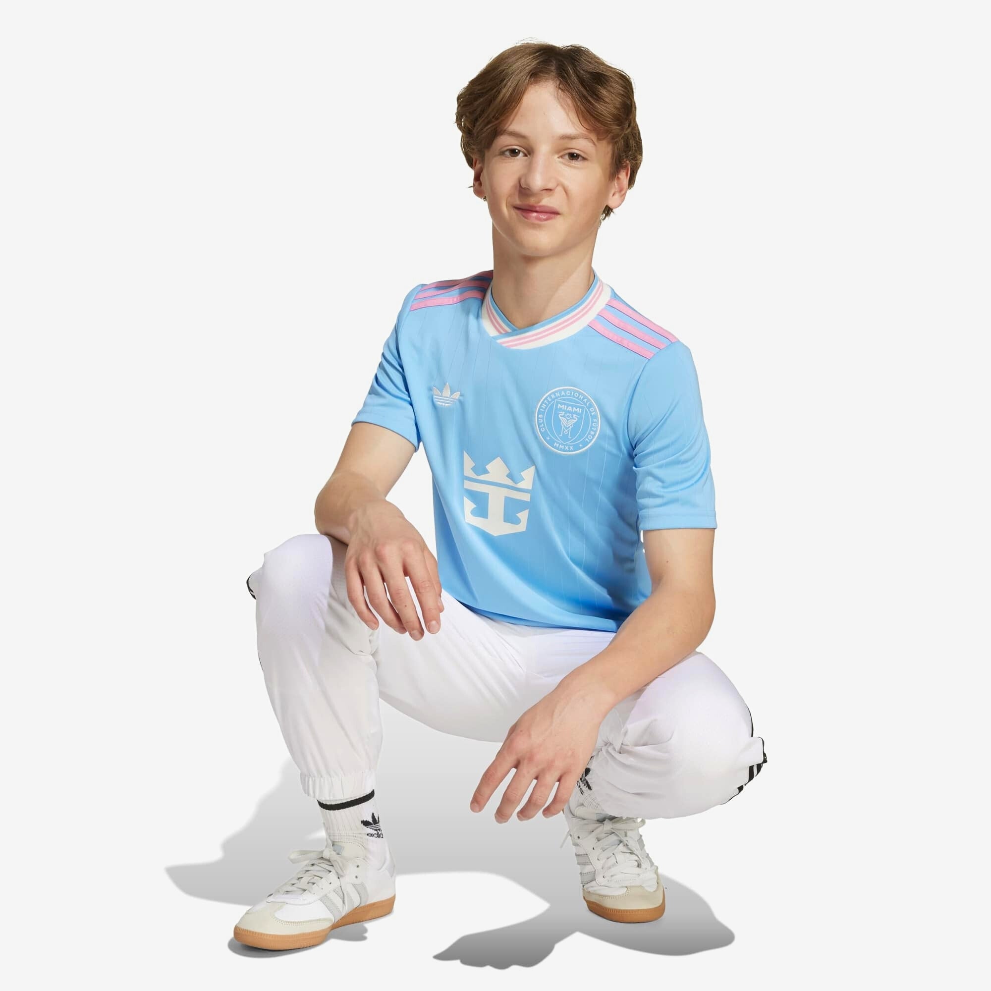 adidas Inter Miami CF 2025/26 Third Big Kids' Soccer Jersey - Semi Blue Burst