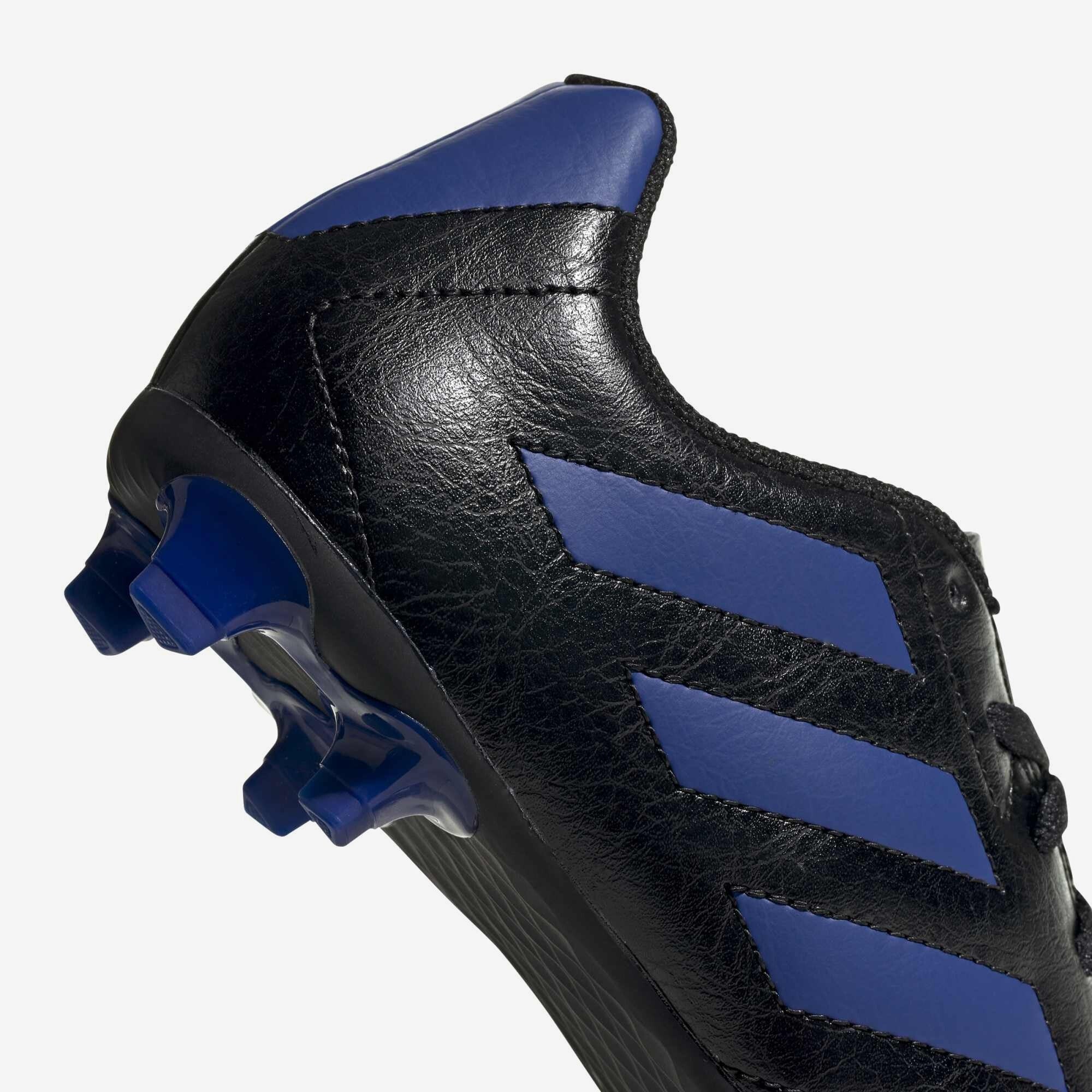 adidas Jr. Goletto VII Little/Big Kids' Firm-Ground Low-Top Soccer Cleats - Core Black / Team Royal Blue / Team Royal Blue