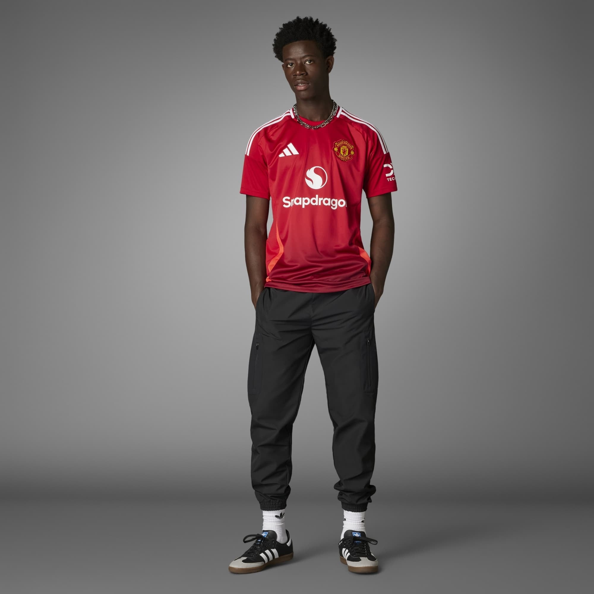 adidas Manchester United 2024/25 Stadium Home Men's Soccer Jersey - Mufc Red