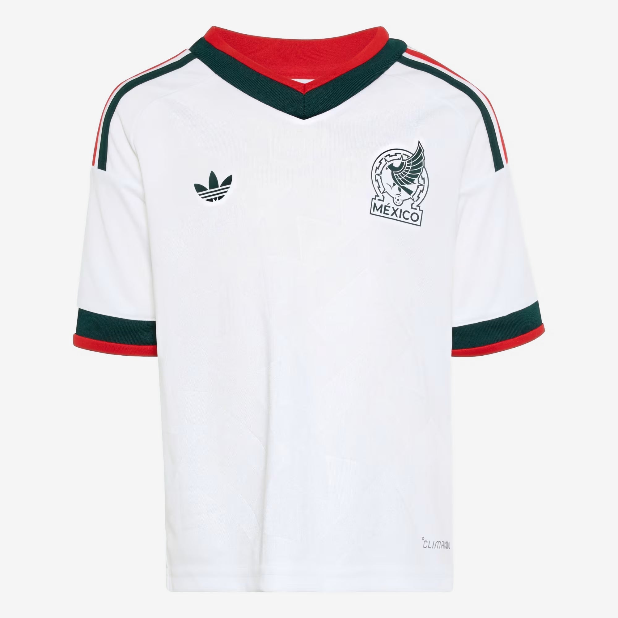 adidas Mexico 2026 Stadium Away Set Little/Big Kids' Soccer Kit - White