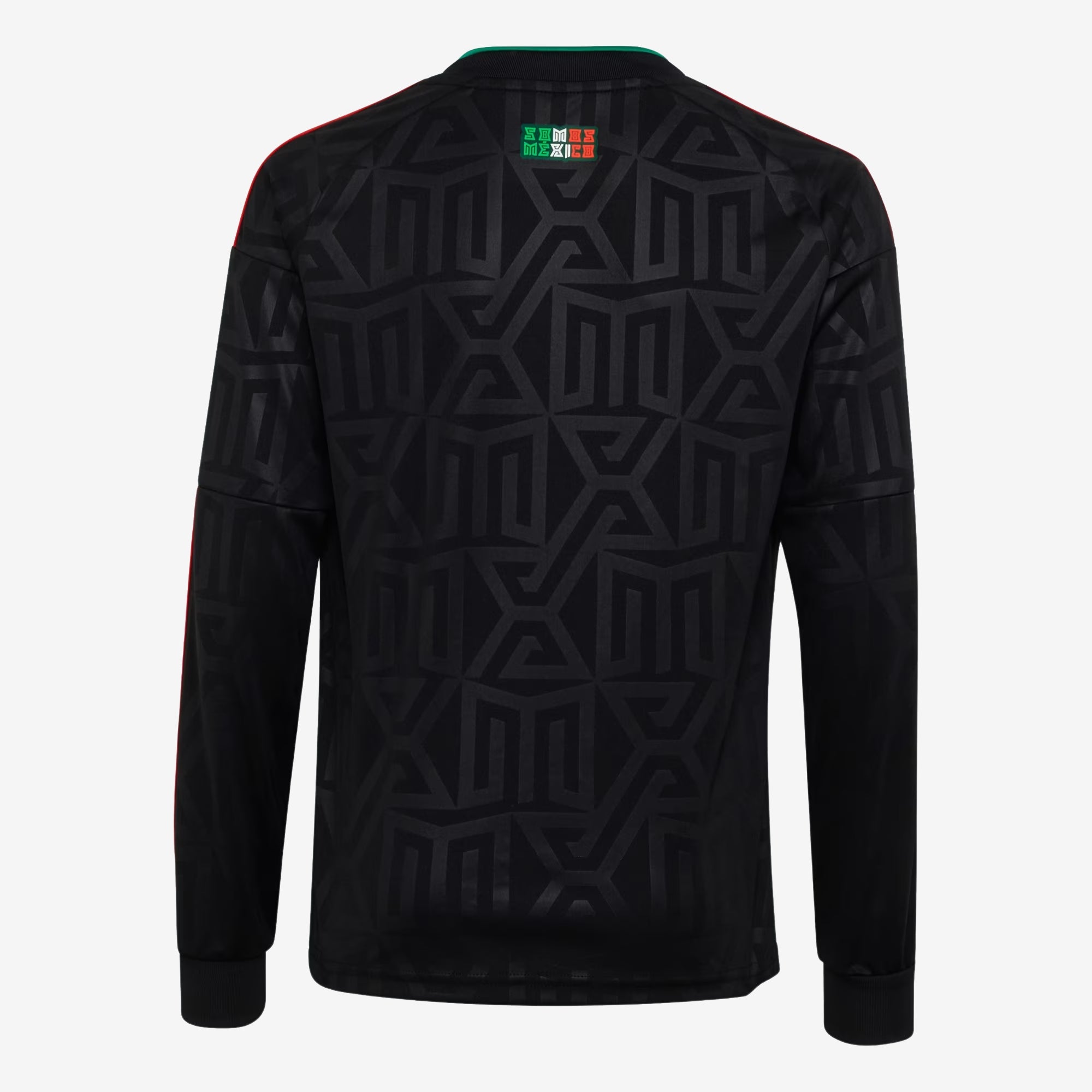 adidas Mexico 2026 Stadium Third Big Kids' Soccer Long-Sleeve Jersey - Black