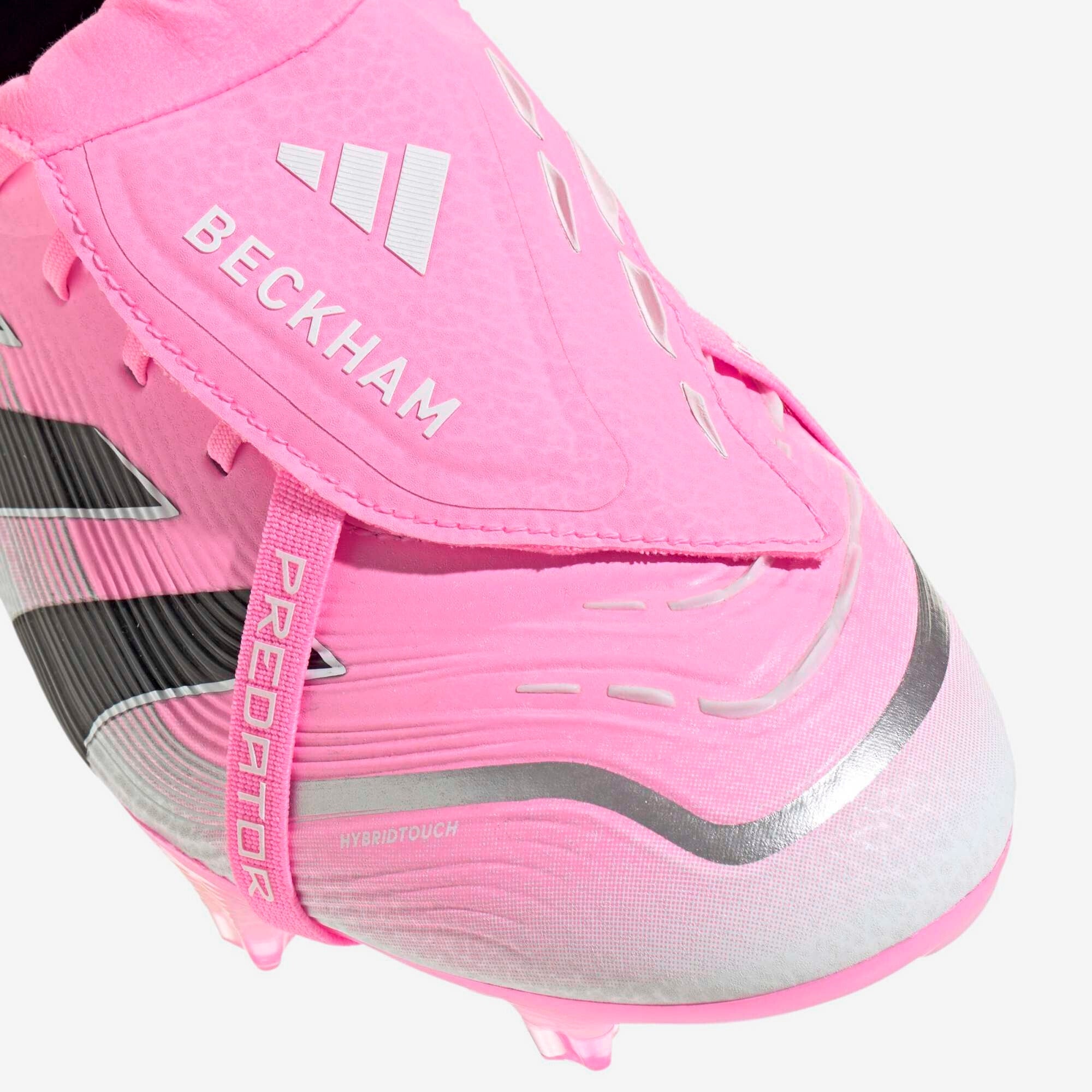 adidas Predator Elite Fold-Over Tongue Firm-Ground Low-Top Soccer Cleats - Beam Pink / Core Black / Cloud White