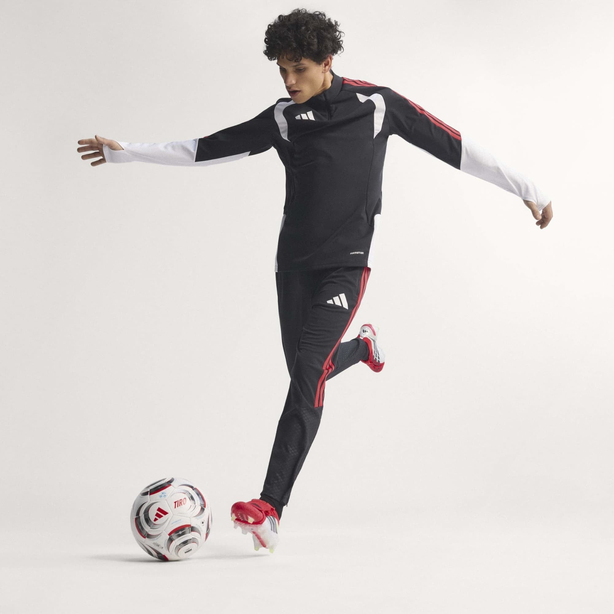 adidas Predator Elite Fold-Over Tongue Firm-Ground Low-Top Soccer Cleats - Lucid Red / Core Black / Cloud White