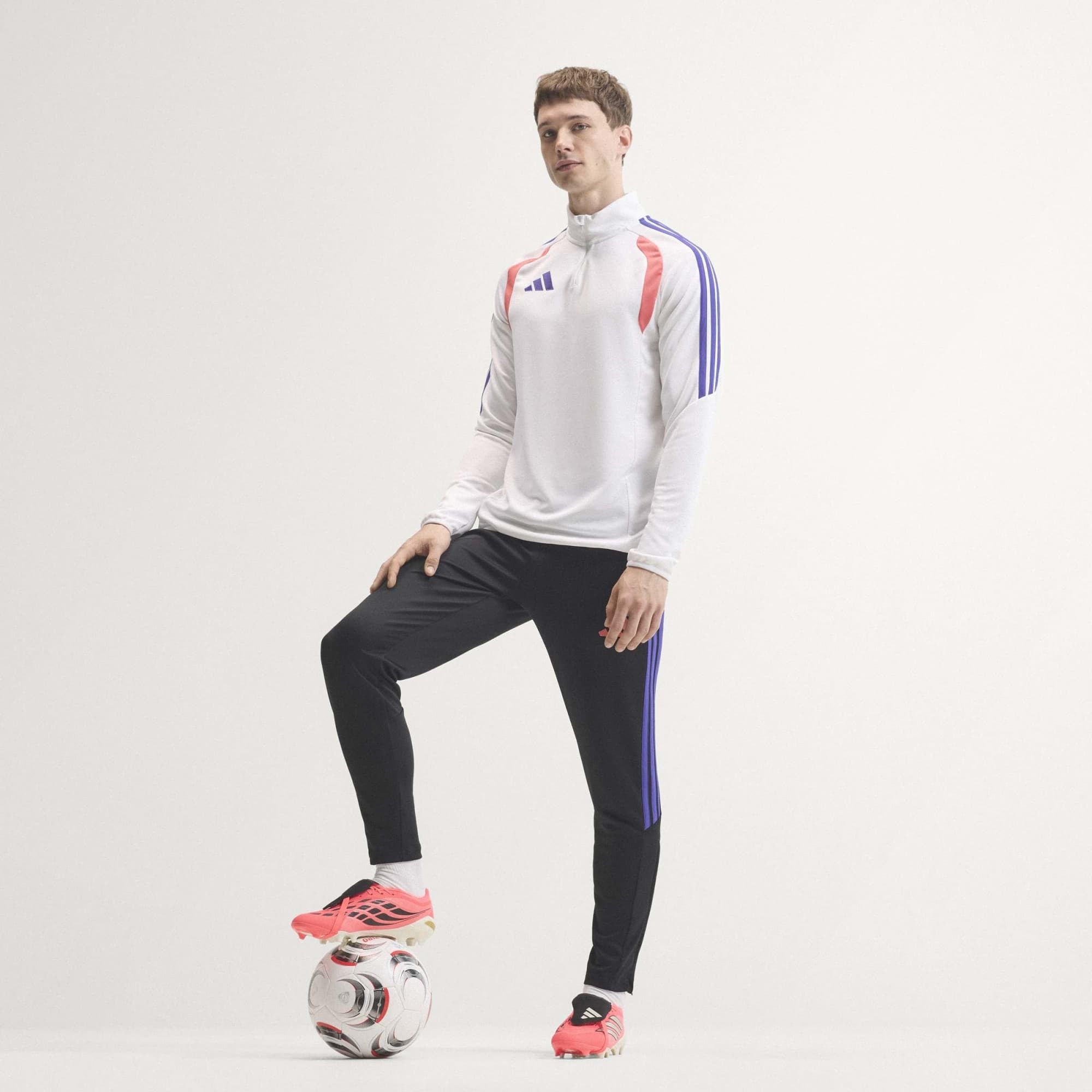 adidas Predator League Fold-Over Tongue Firm-Ground Low-Top Soccer Cleats - Solar Turbo / Thermal Chrome / Core Black