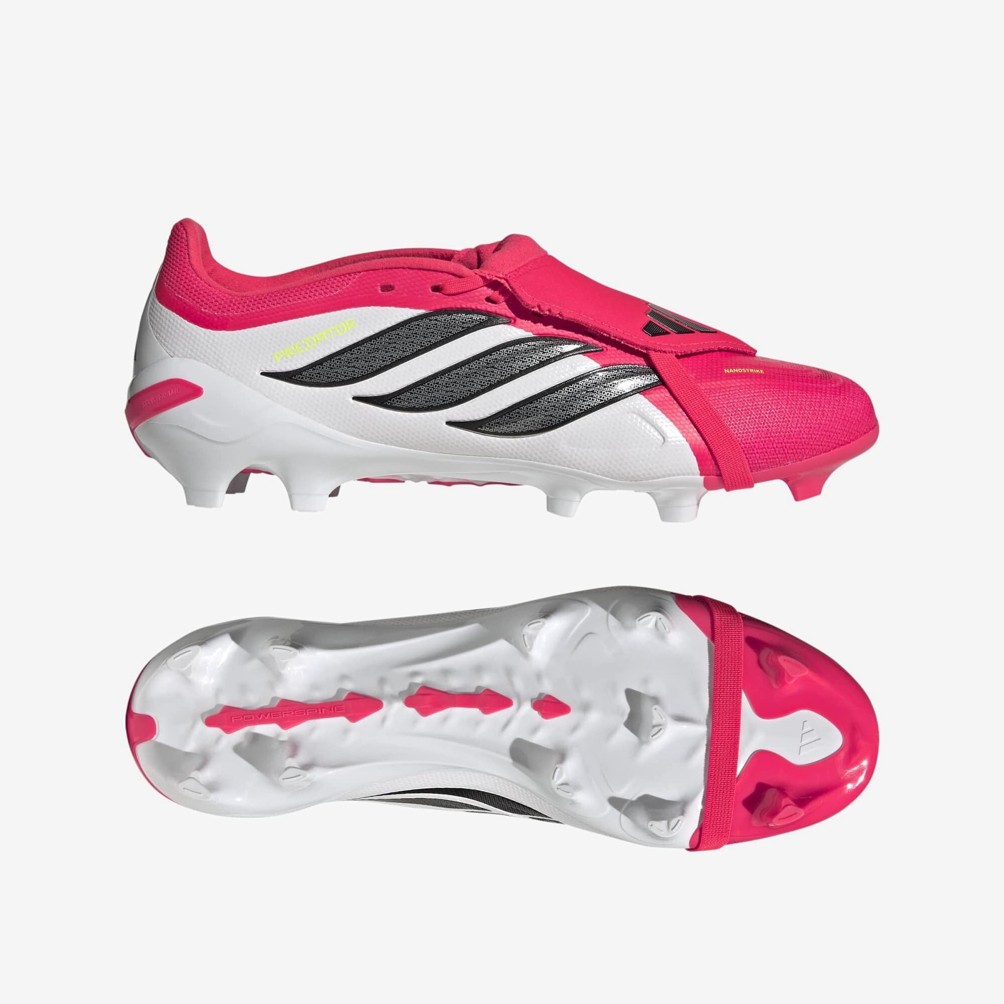 adidas Predator League Fold-Over Tongue Firm/Multi-Ground Low-Top Soccer Cleats - Lucid Red / Core Black / Cloud White