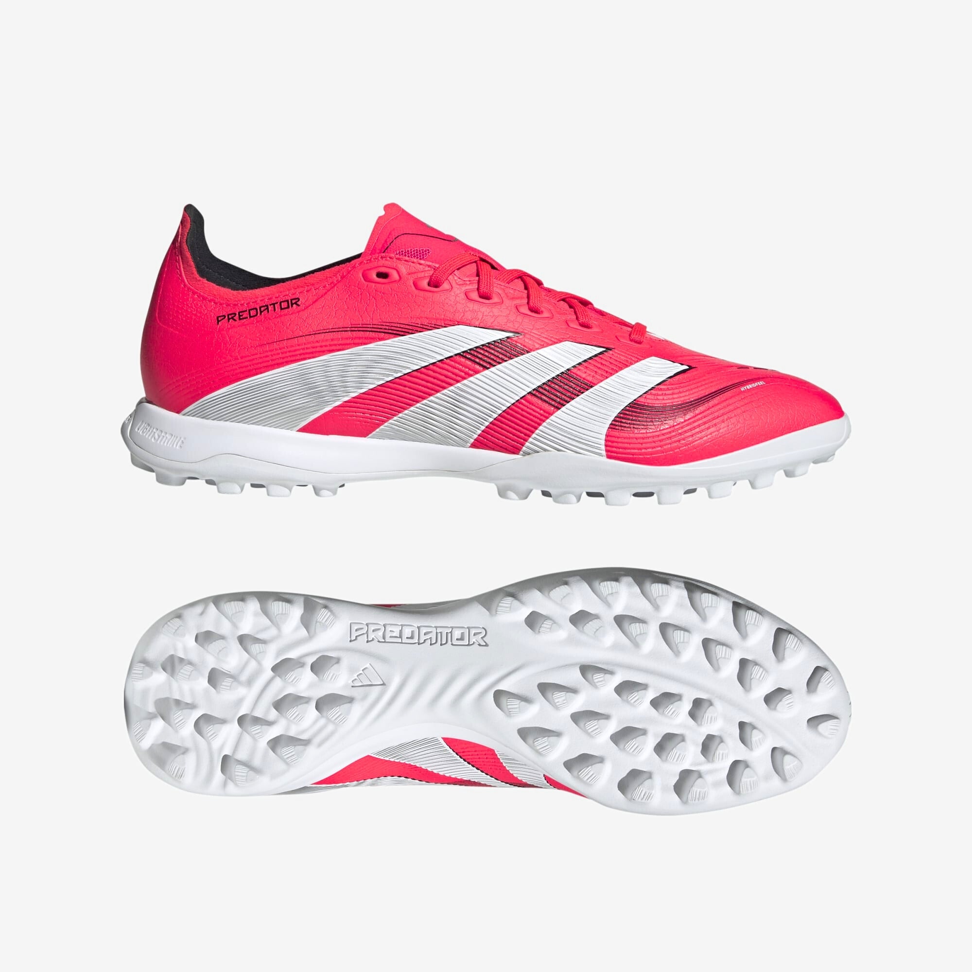 adidas Predator League TF Low-Top Soccer Shoes - Lucid Red / Cloud White / Core Black