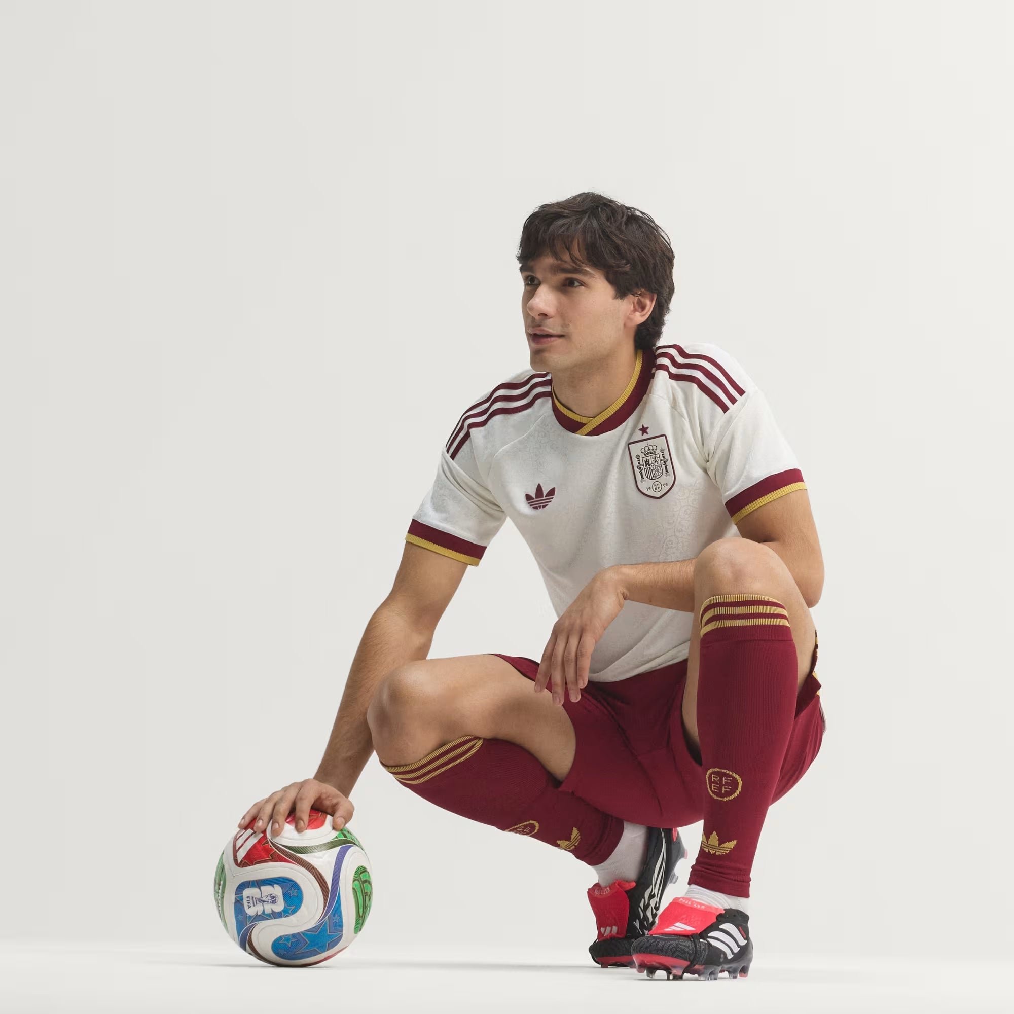 adidas Spain 2026 Match Away Men's Soccer Authentic Jersey - Off White