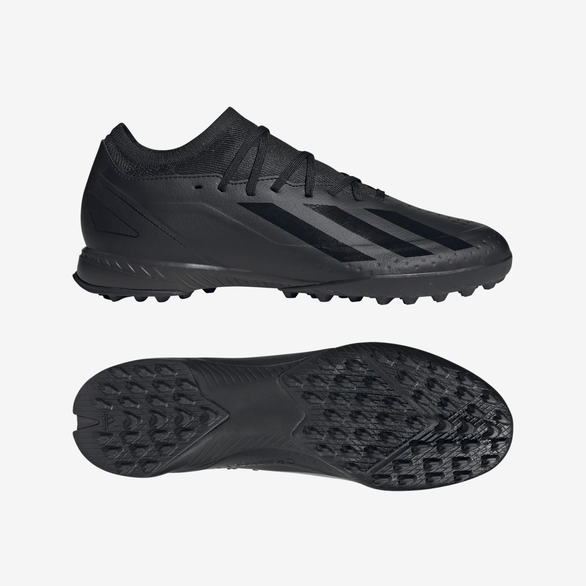 adidas X Crazyfast.3 Turf Low-Top Soccer Shoes - Core Black / Core Black / Core Black