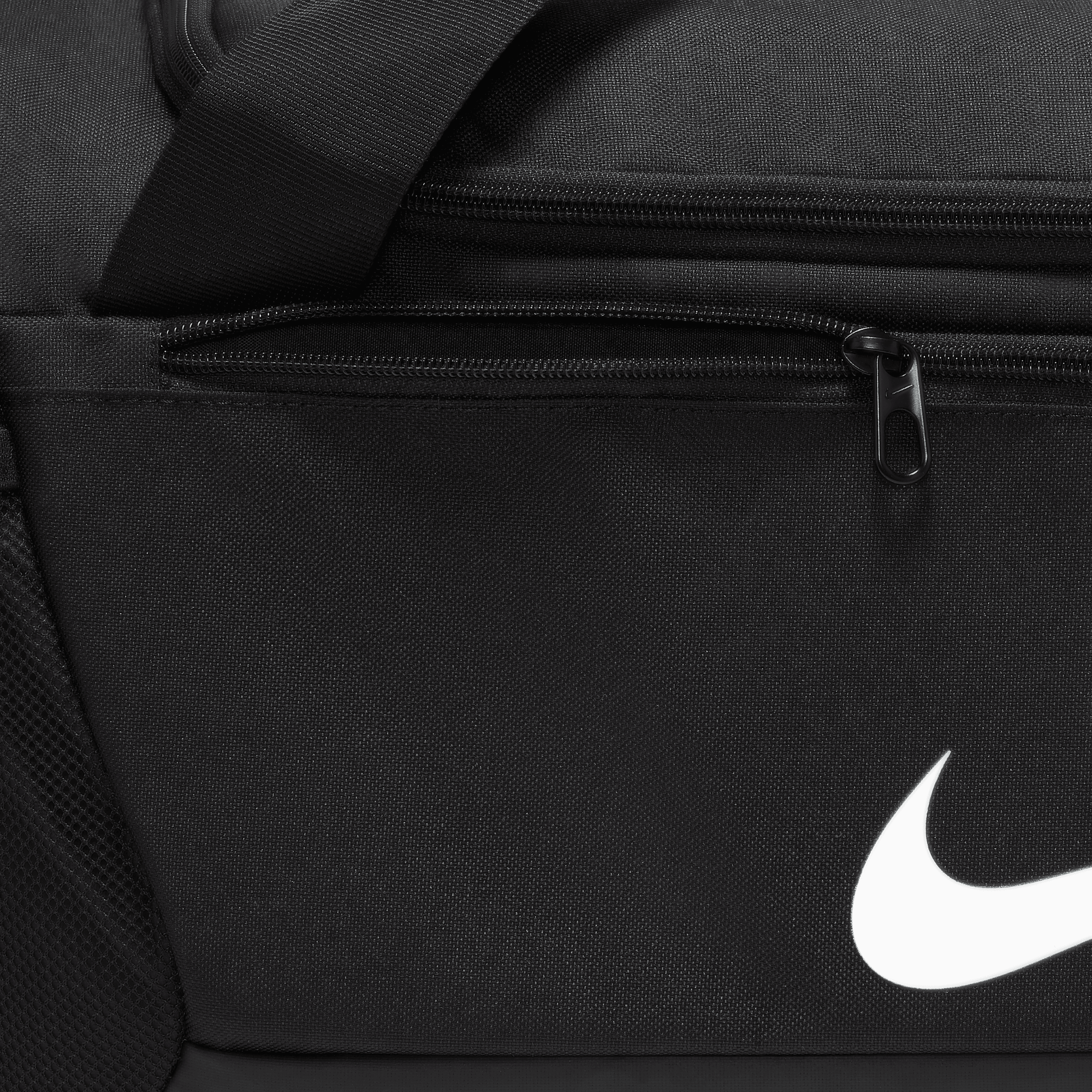 Nike Academy Team Soccer Duffel Bag (Small, 41L) - Black/Black/White