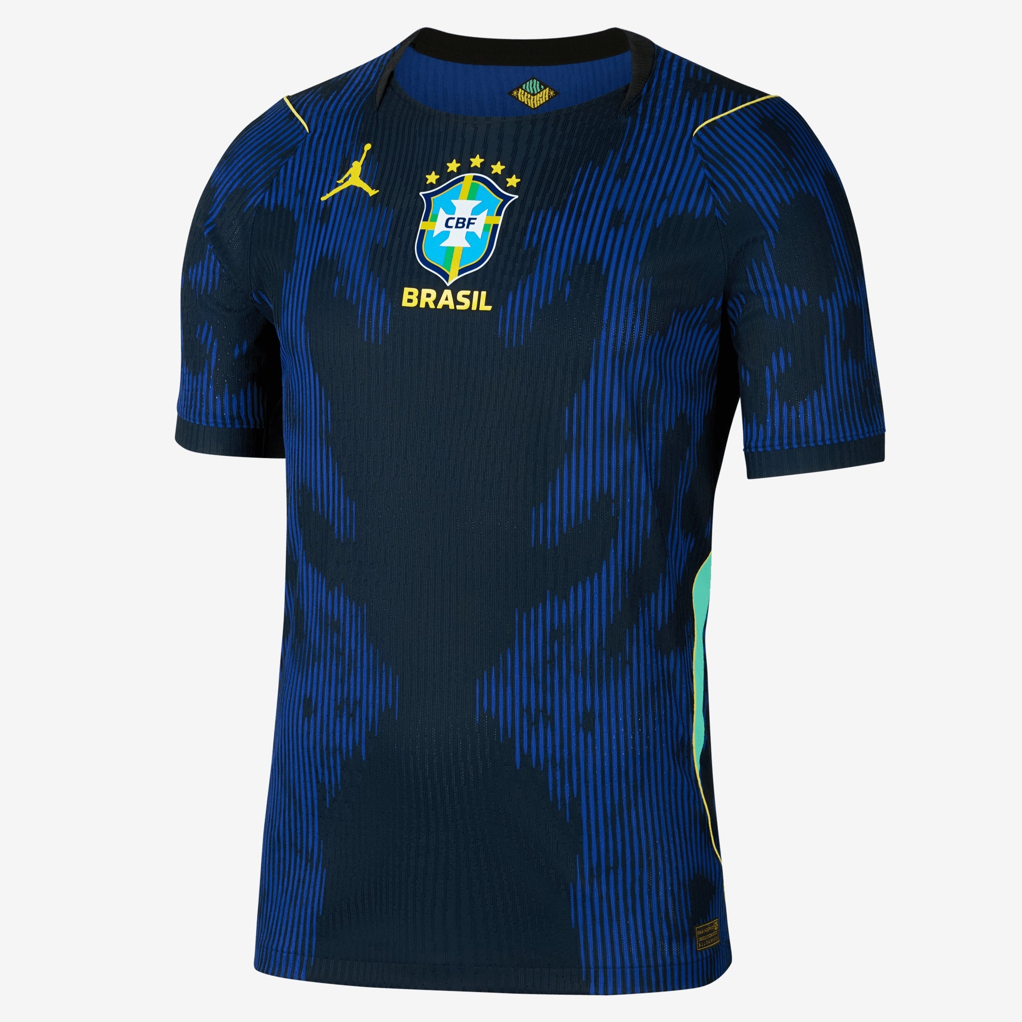 Nike Brazil 2026 Match Away Men's Jordan Aero-FIT Soccer Authentic Jersey - Old Royal/Black