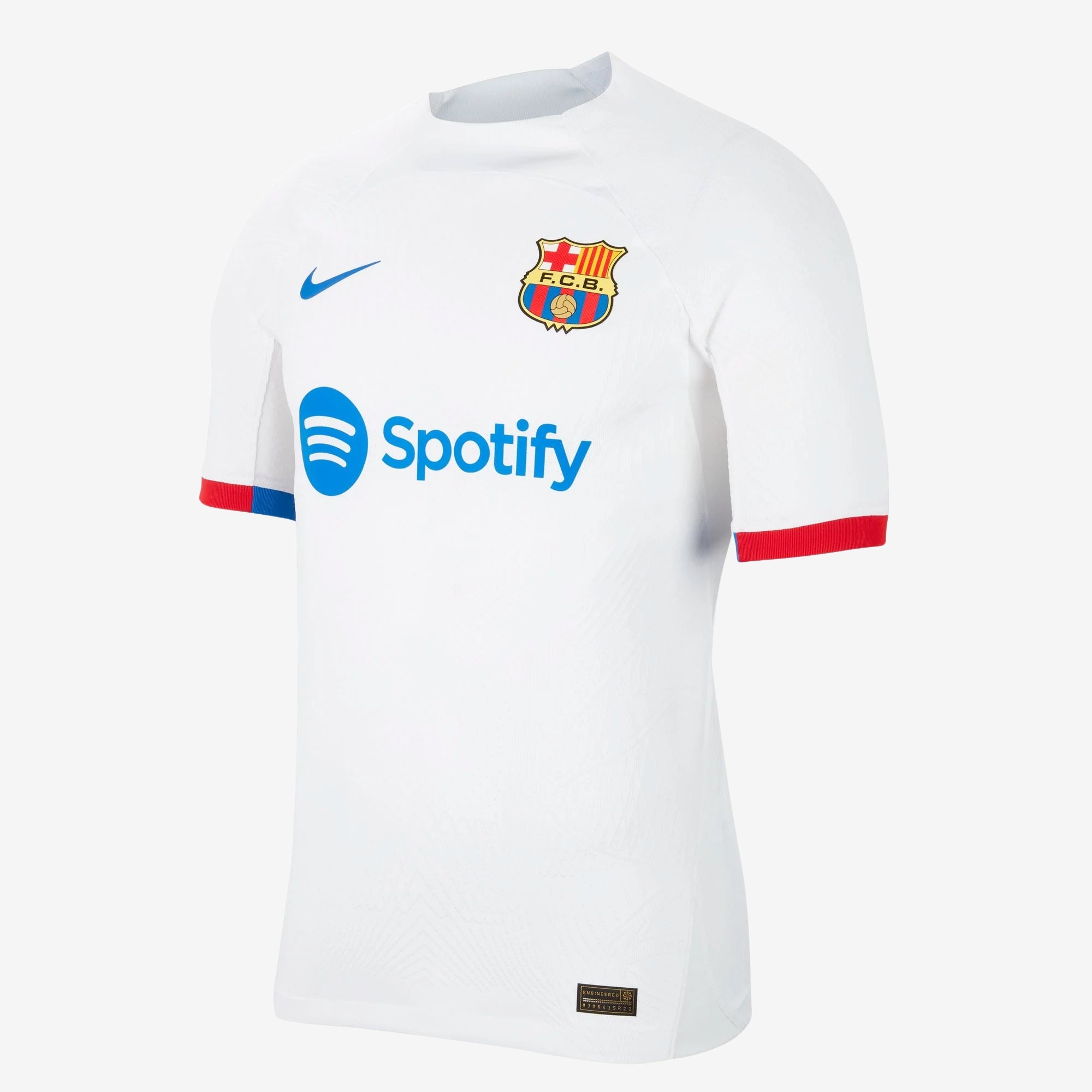 Nike FC Barcelona 2023/24 Match Away Men's Dri-FIT ADV Soccer Authentic Jersey - White/Royal Blue/Royal Blue