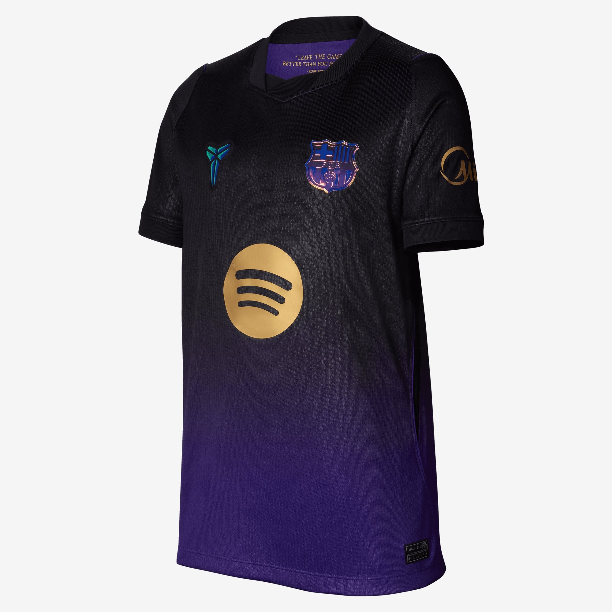 Nike FC Barcelona 2026/27 Stadium Away Big Kids' Kobe Dri-FIT Soccer Replica Jersey - Field Purple/Field Purple/Metallic Gold