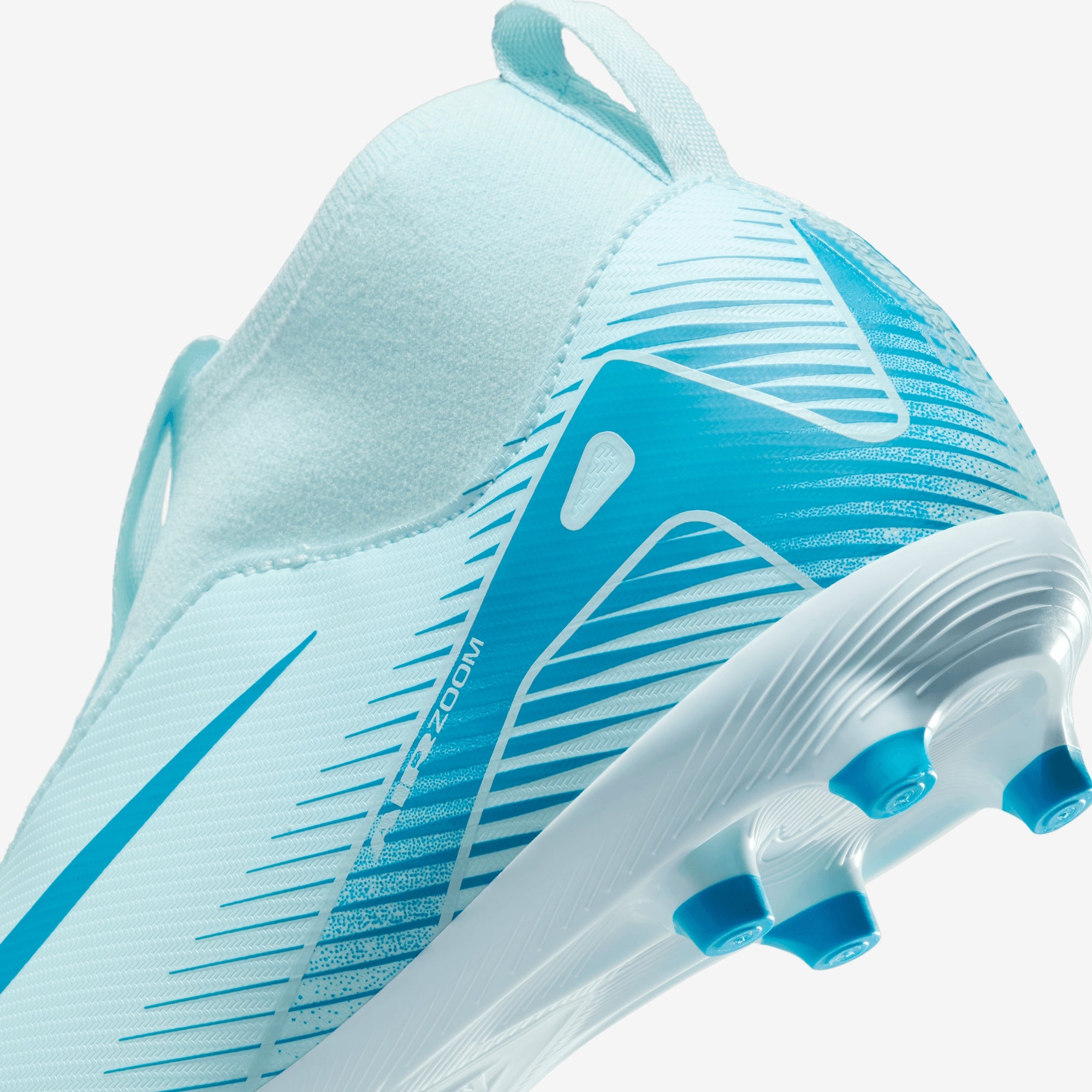 Nike Jr. Mercurial Superfly 10 Academy Little/Big Kids' MG High-Top Soccer Cleats - Glacier Blue/Blue Orbit