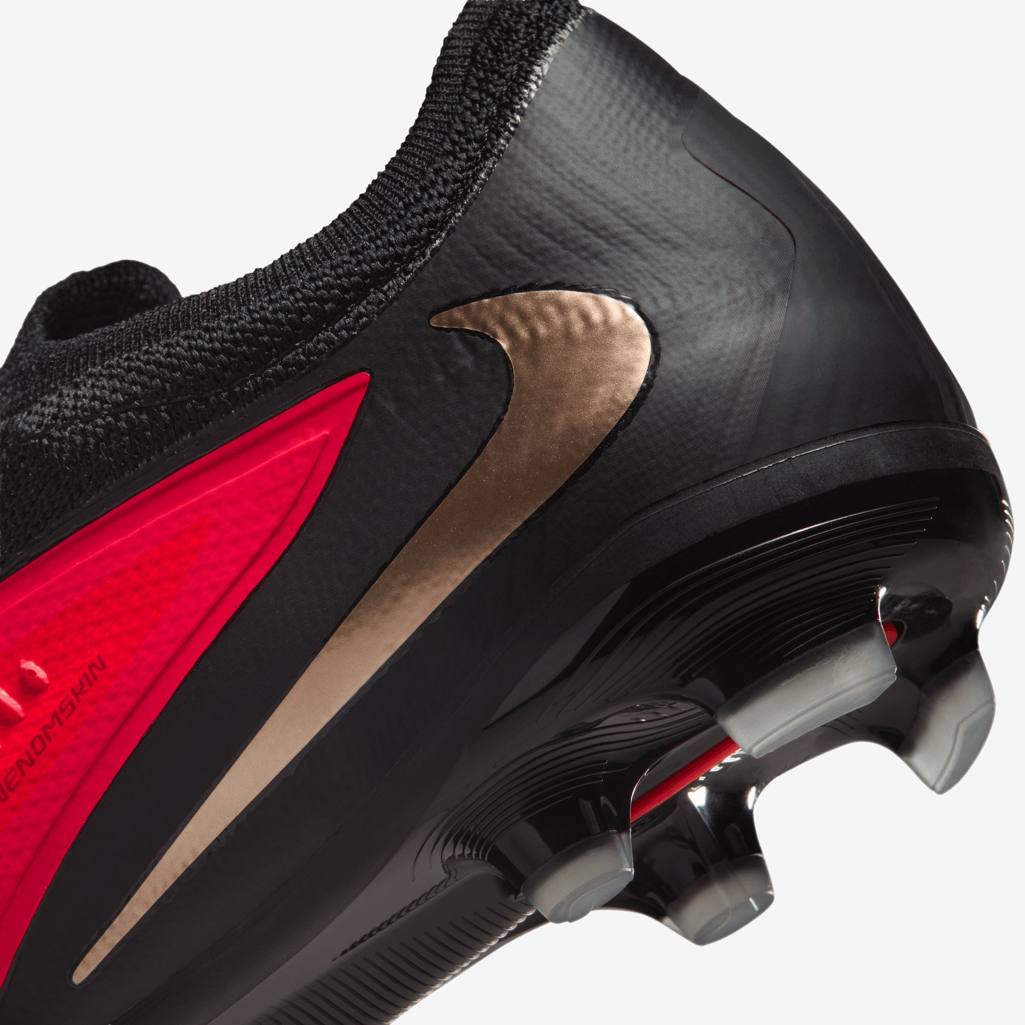 Nike Jr. Phantom 6 Low Pro Big Kids' Multi-Ground Soccer Cleats - Bright Crimson/Black-Bright Crimson
