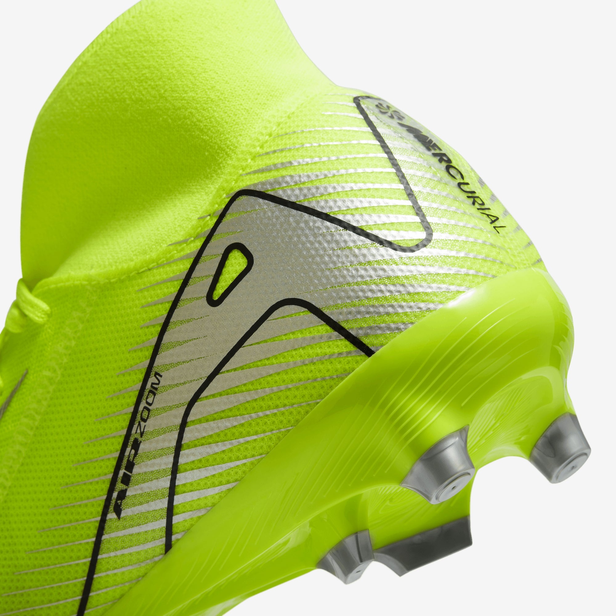 Nike Mercurial Superfly 10 Academy MG High-Top Soccer Cleats - Volt/Black