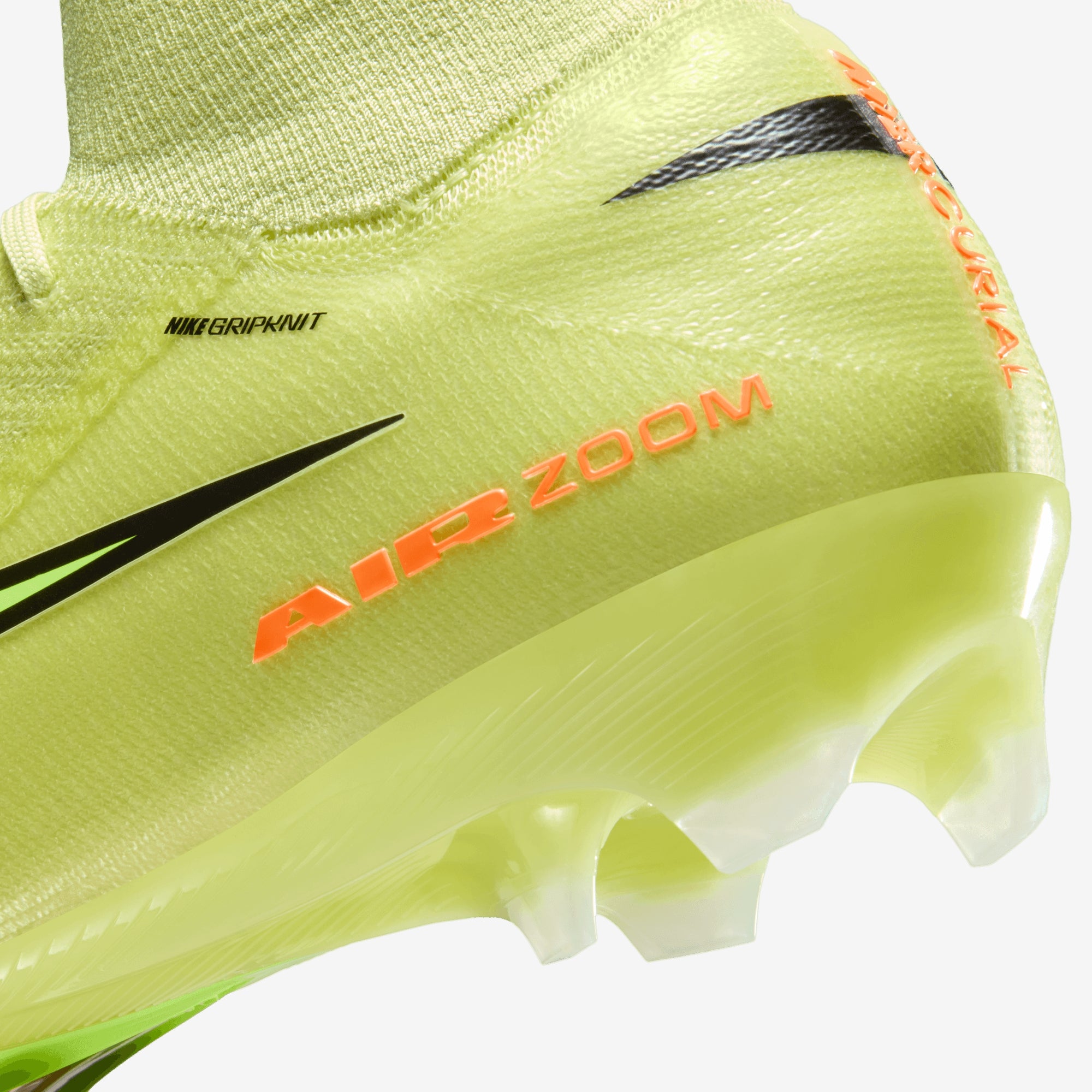 Nike Mercurial Superfly 10 Elite Firm-Ground High-Top Soccer Cleats - Limelight/Volt-Hyper Crimson