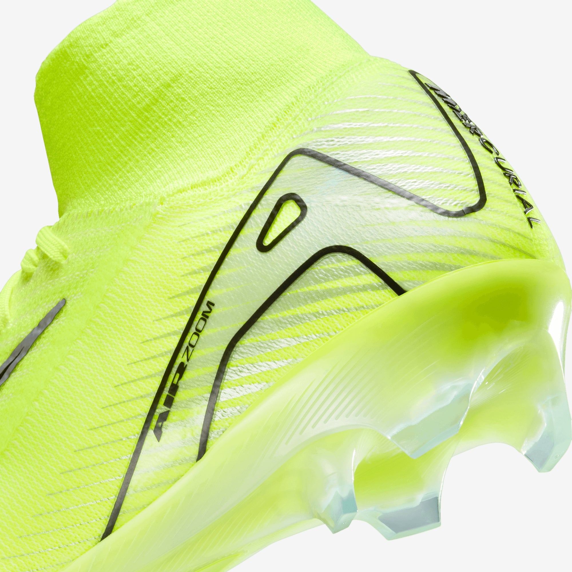 Nike Mercurial Superfly 10 Elite FG High-Top Soccer Cleats - VOLT/BLACK