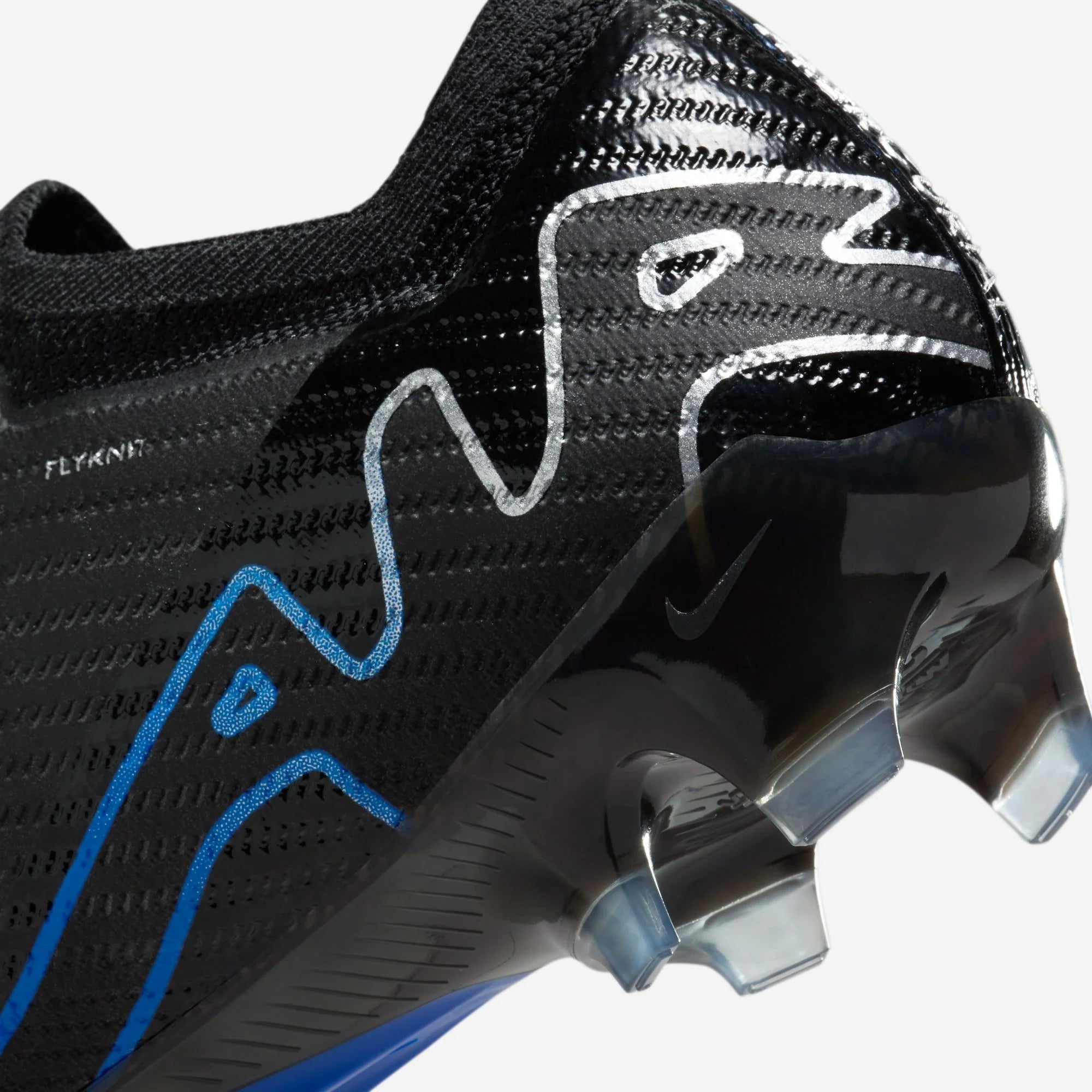 Nike Mercurial Vapor 15 Elite FG Low-Top Soccer Cleats - Black/Chrome/Hyper Royal