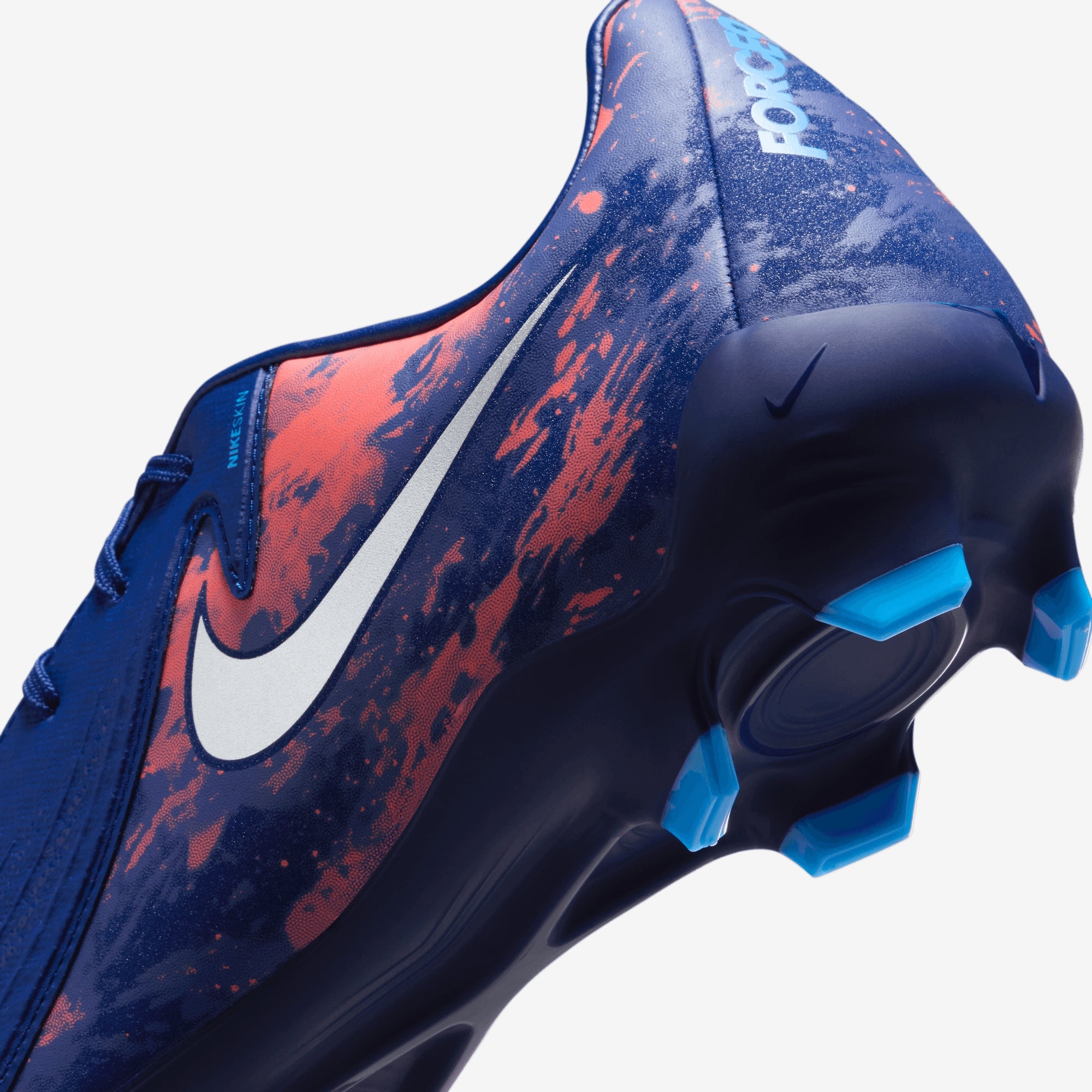 Nike Phantom GX 2 Academy "Erling Haaland" MG Low-Top Soccer Cleats - Blue Void/Chrome