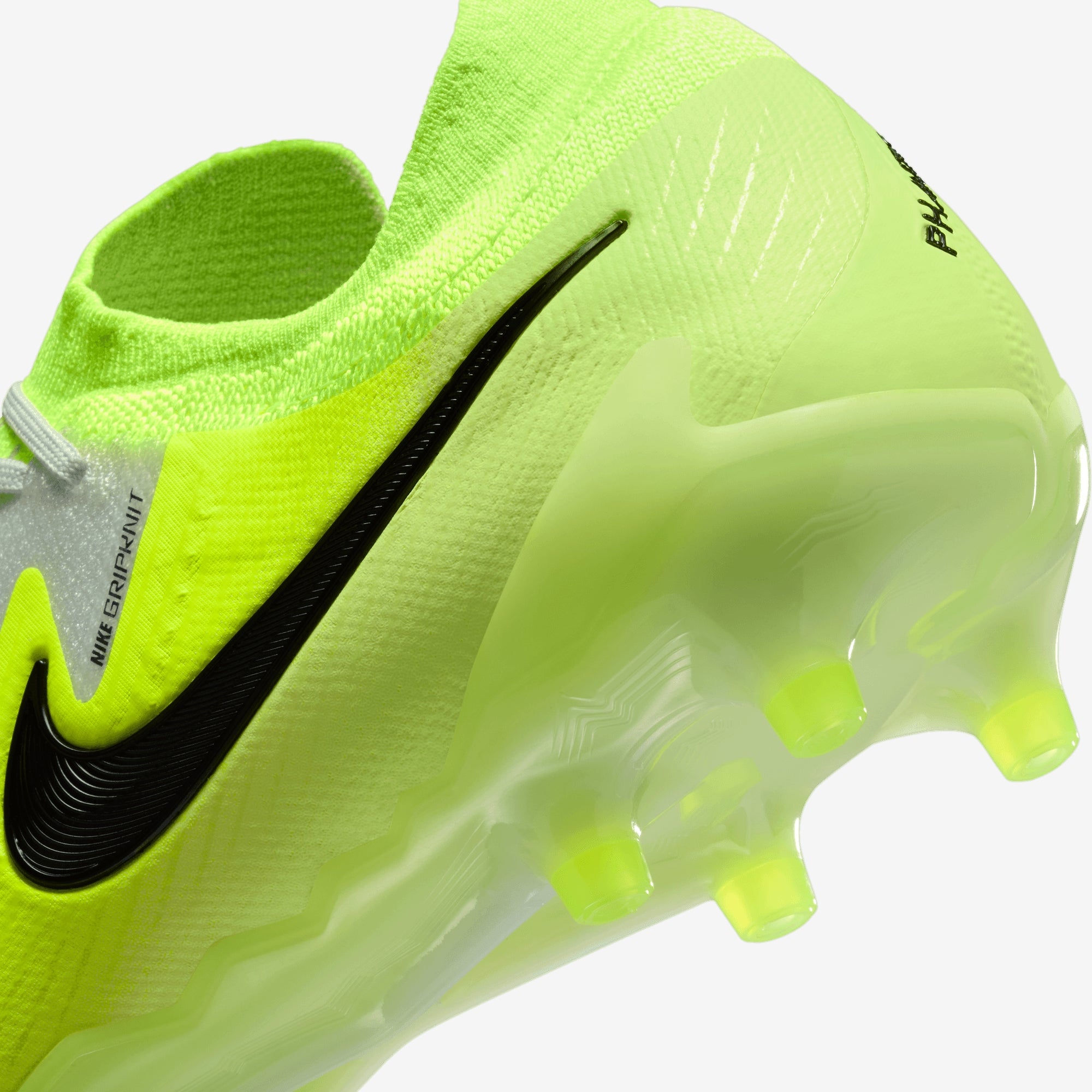 Nike Phantom GX 2 Elite AG Low-Top Soccer Cleats - Metallic Silver/Black-Volt