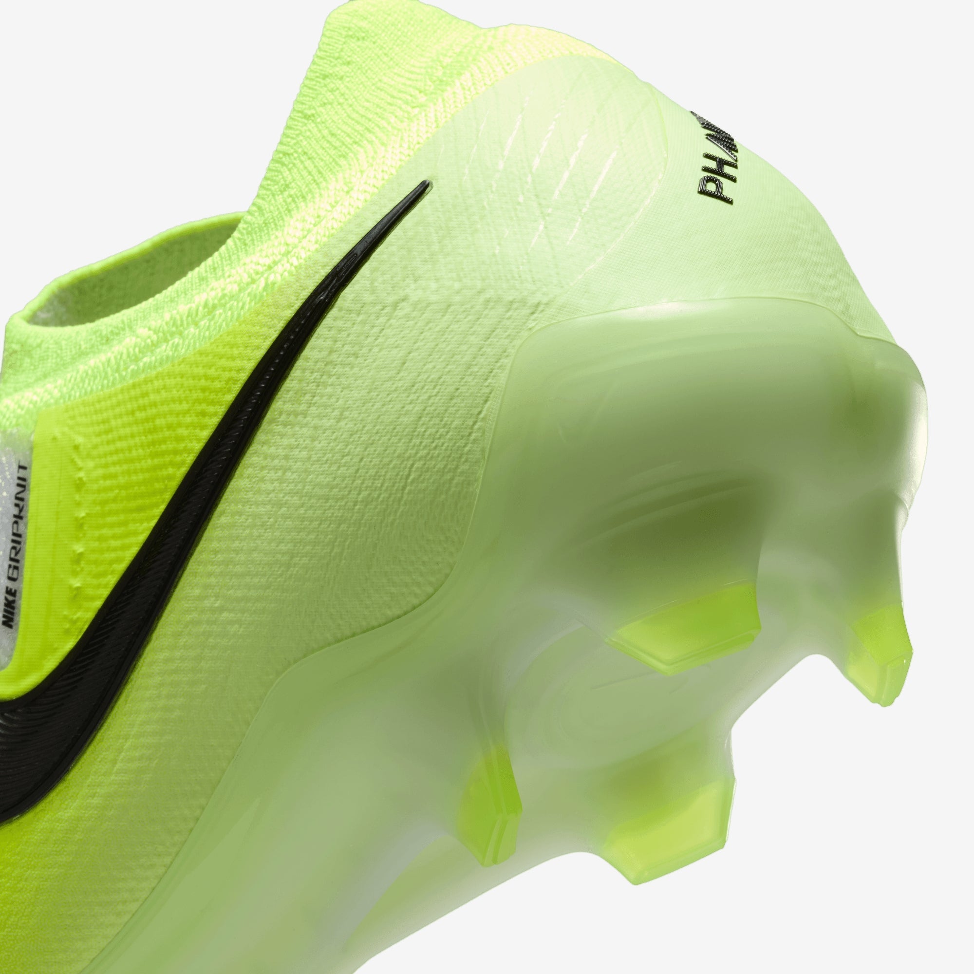 Nike Phantom GX 2 Elite FG Low-Top Soccer Cleats - Metallic Silver/Black-Volt