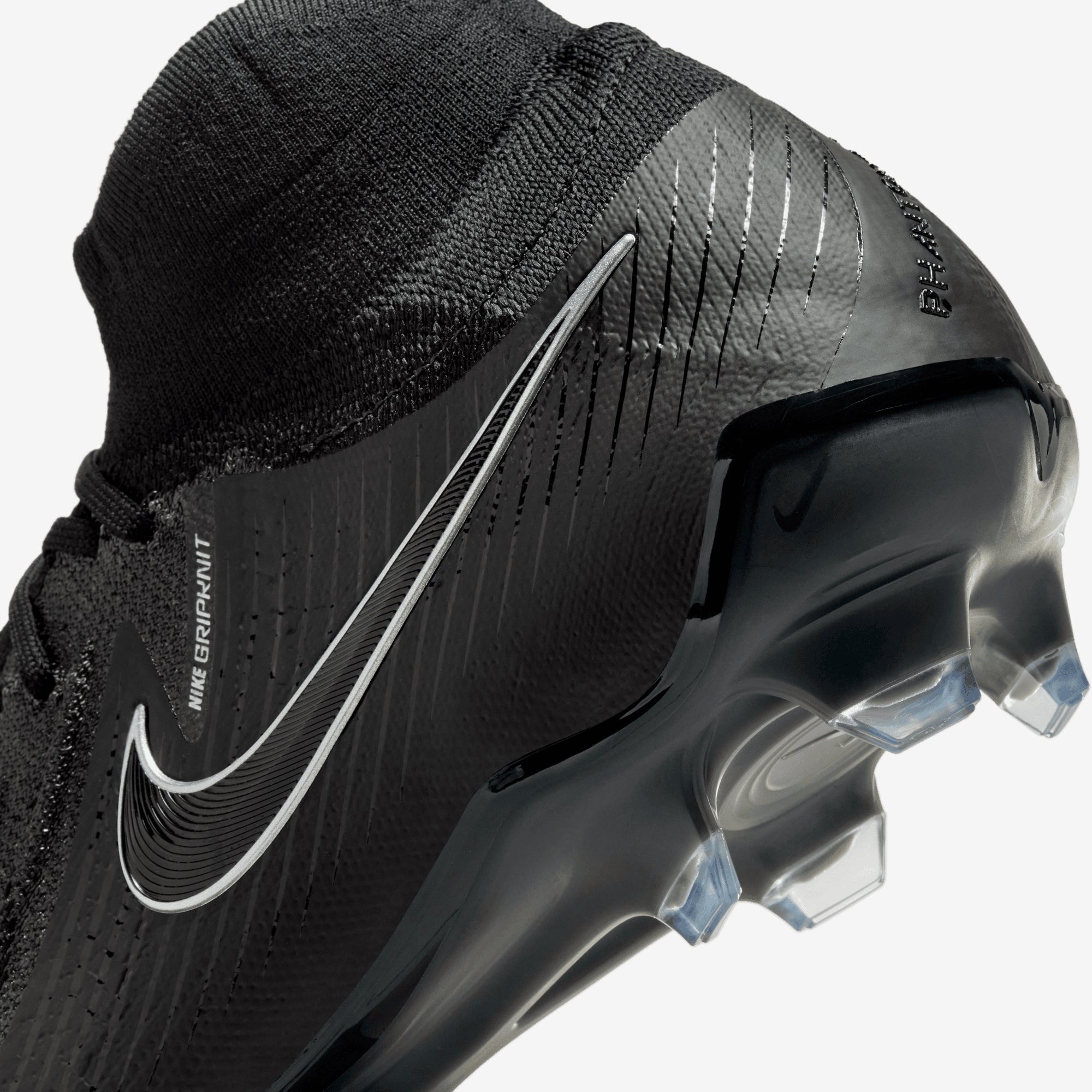 Nike Phantom Luna 2 Elite FG High-Top Soccer Cleats - Black/Black