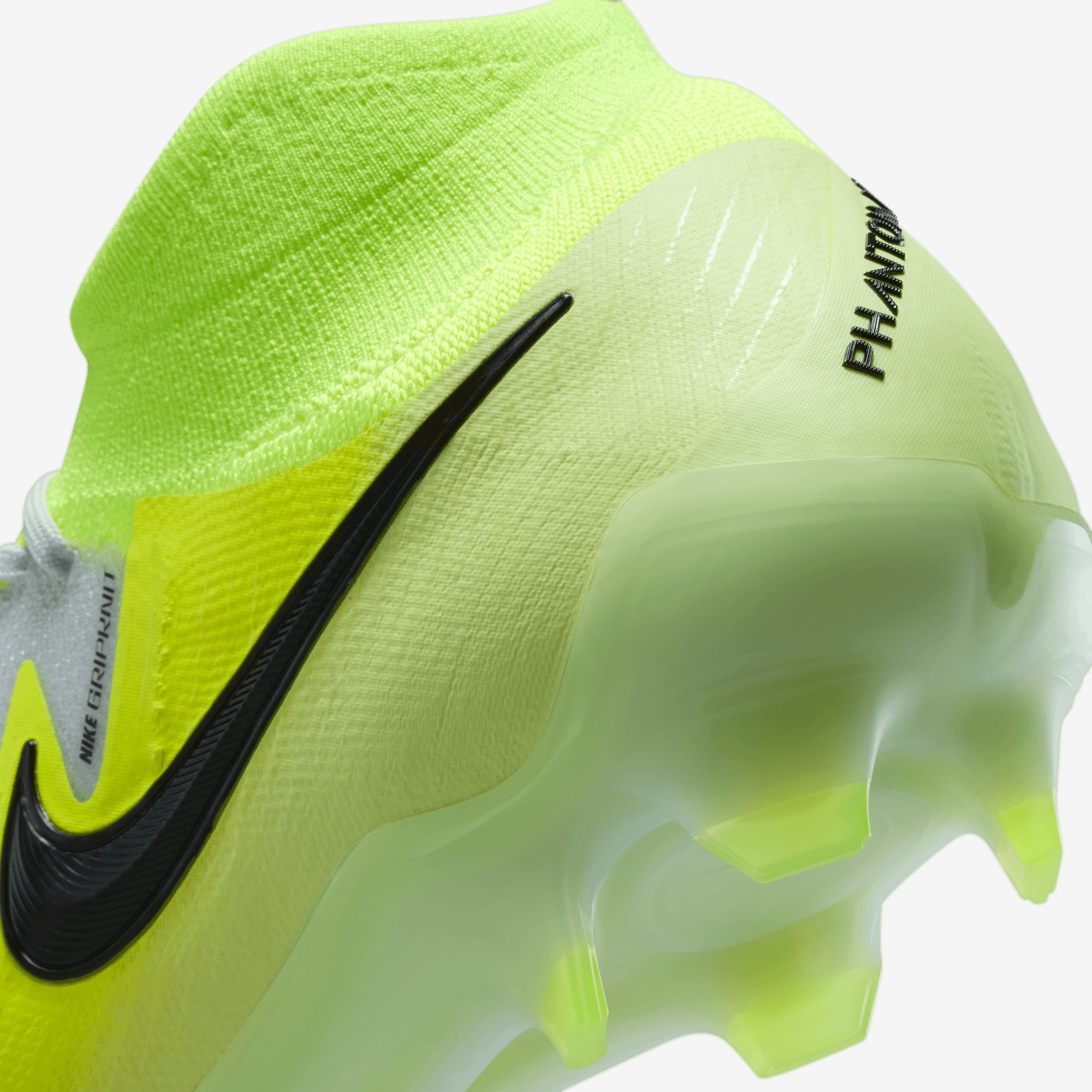 Nike Phantom Luna 2 Elite FG High-Top Soccer Cleats - Metallic Silver/Black-Volt