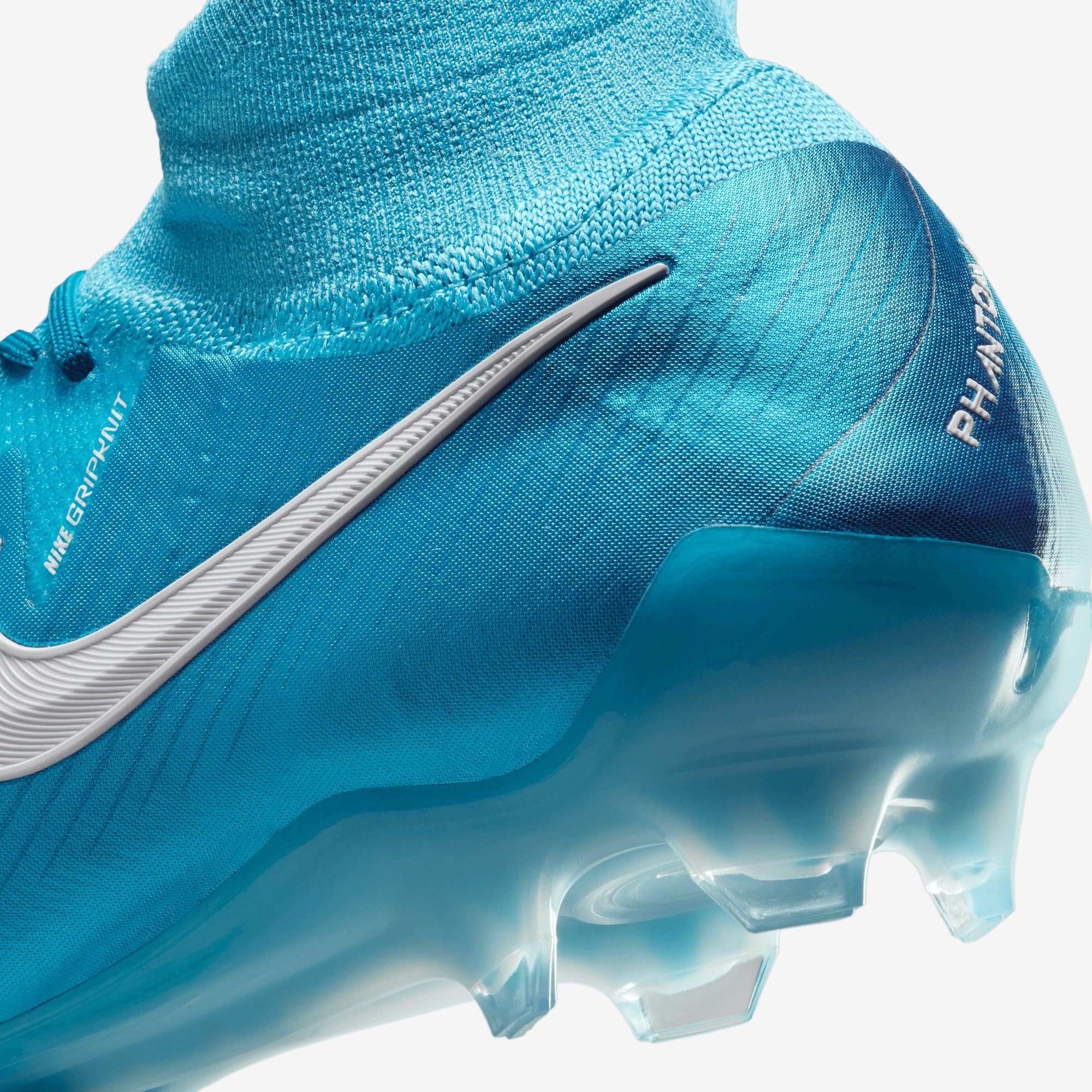 Nike Phantom Luna 2 Elite FG High-Top Soccer Cleats - Blue Fury/White